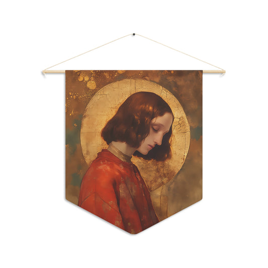 Blessed Amadeus IX, Duke of Savoy Pennant / Banner / Wall Hanging - Prayer room art - 18" x 21" - Catholic prayer Religious Christian Gift