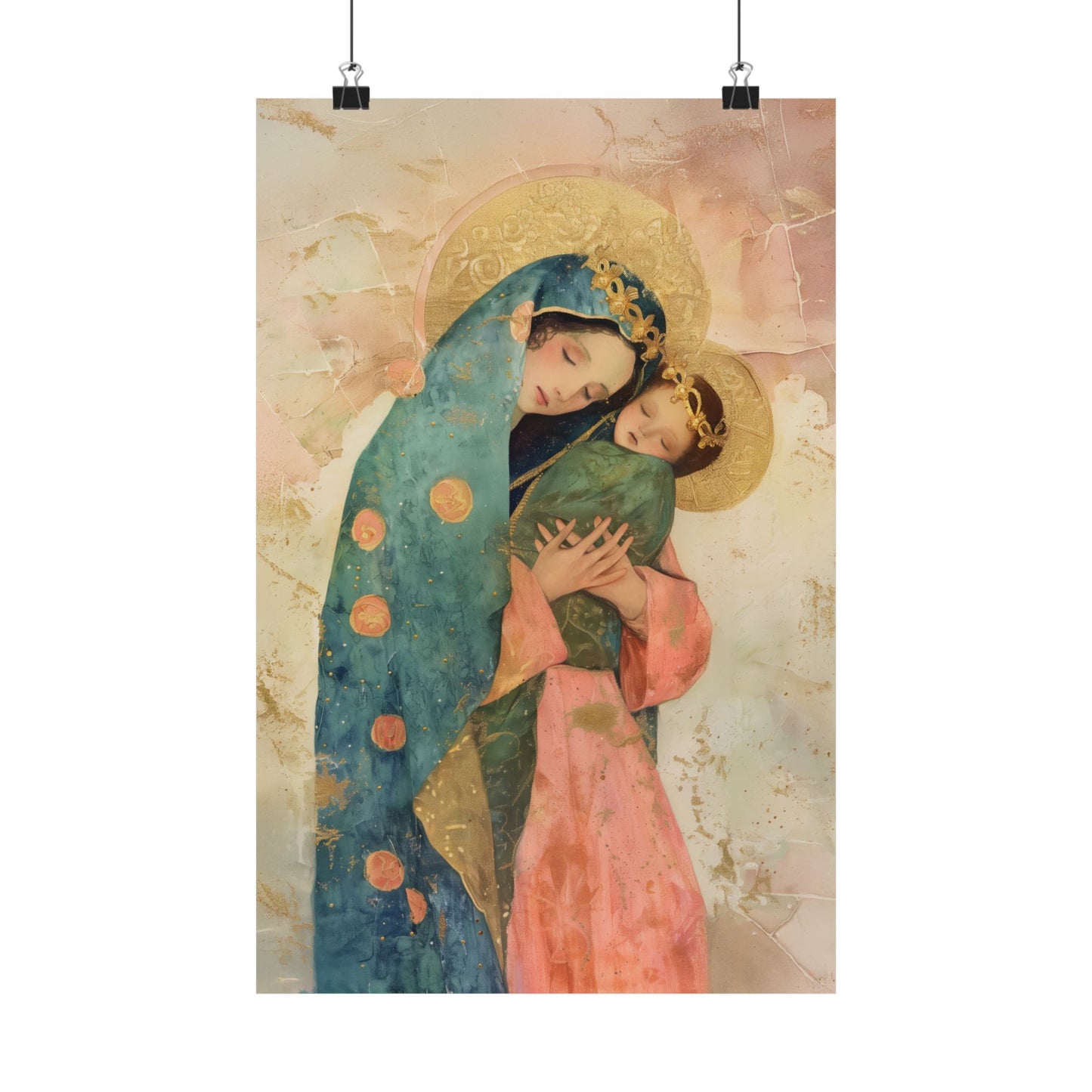 The Sweet Advocate of Souls - Mary, Help of Christians - Sanctified Souls Print - Multiple Sizes - Premium Matte Vertical Posters