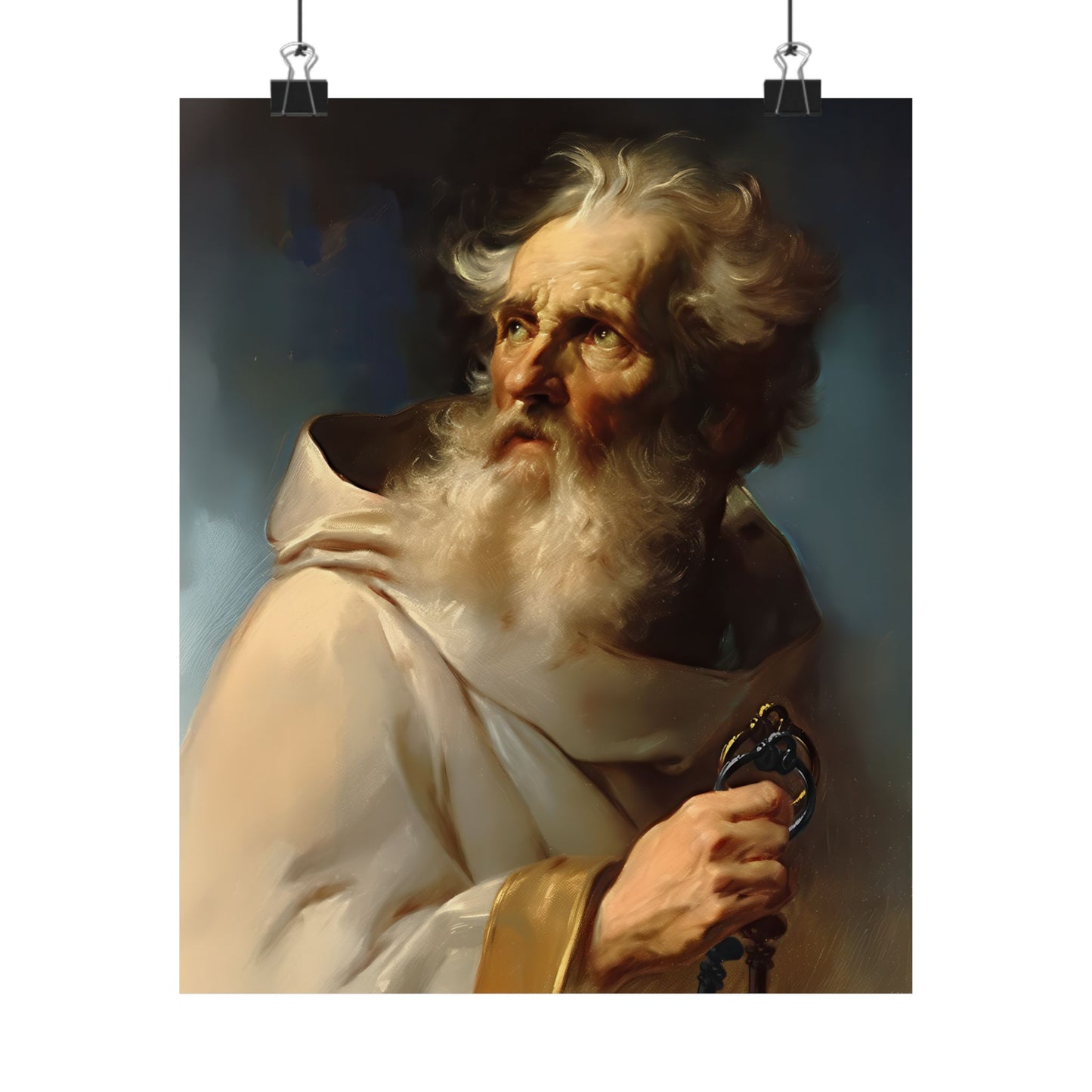 Saint Peter the Apostle - Sanctified Souls Print - Multiple Sizes - Premium Posters - Catholic Art - Christian Home Decor Artwork