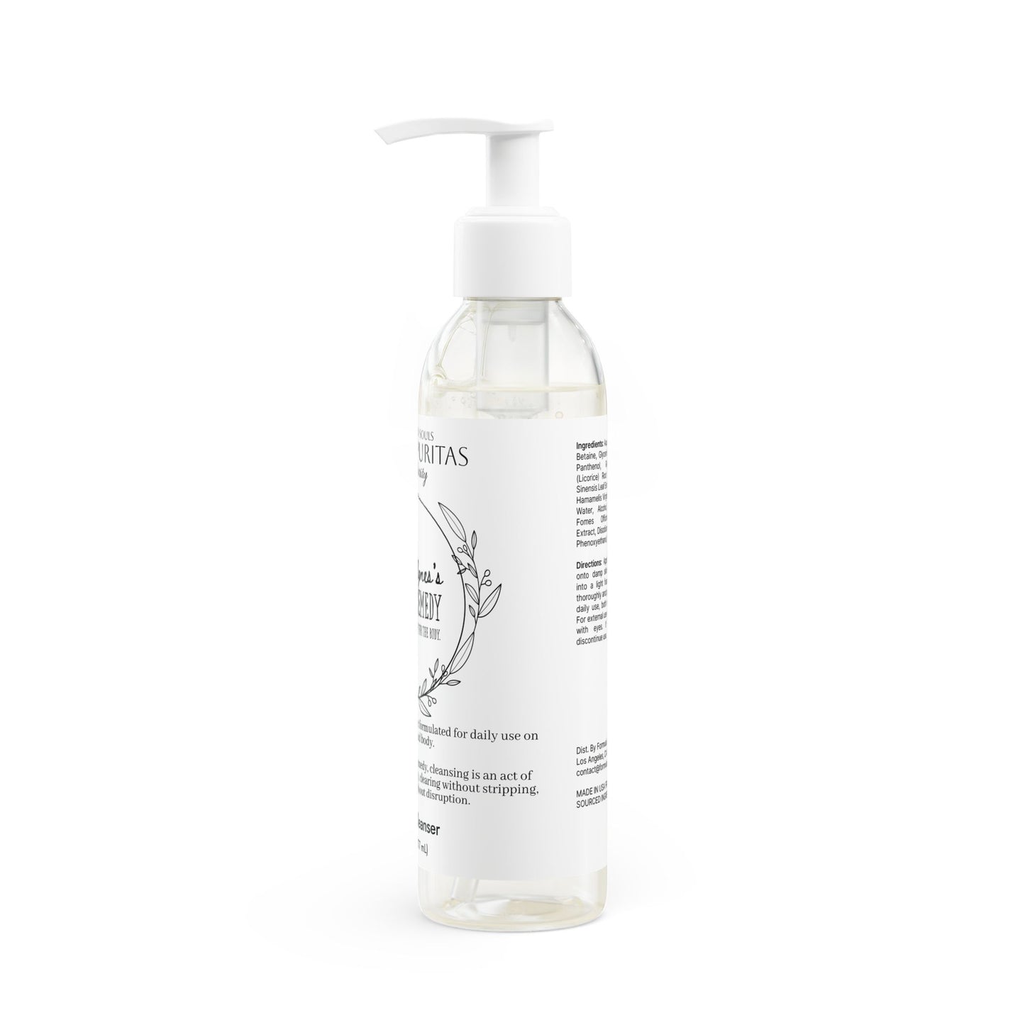 Saint Agnes's Rule & Remedy - Purity · Puritas - Quiet Purity - Gentle Face and Body Cleanser, 6 fl. oz. (177 ml)