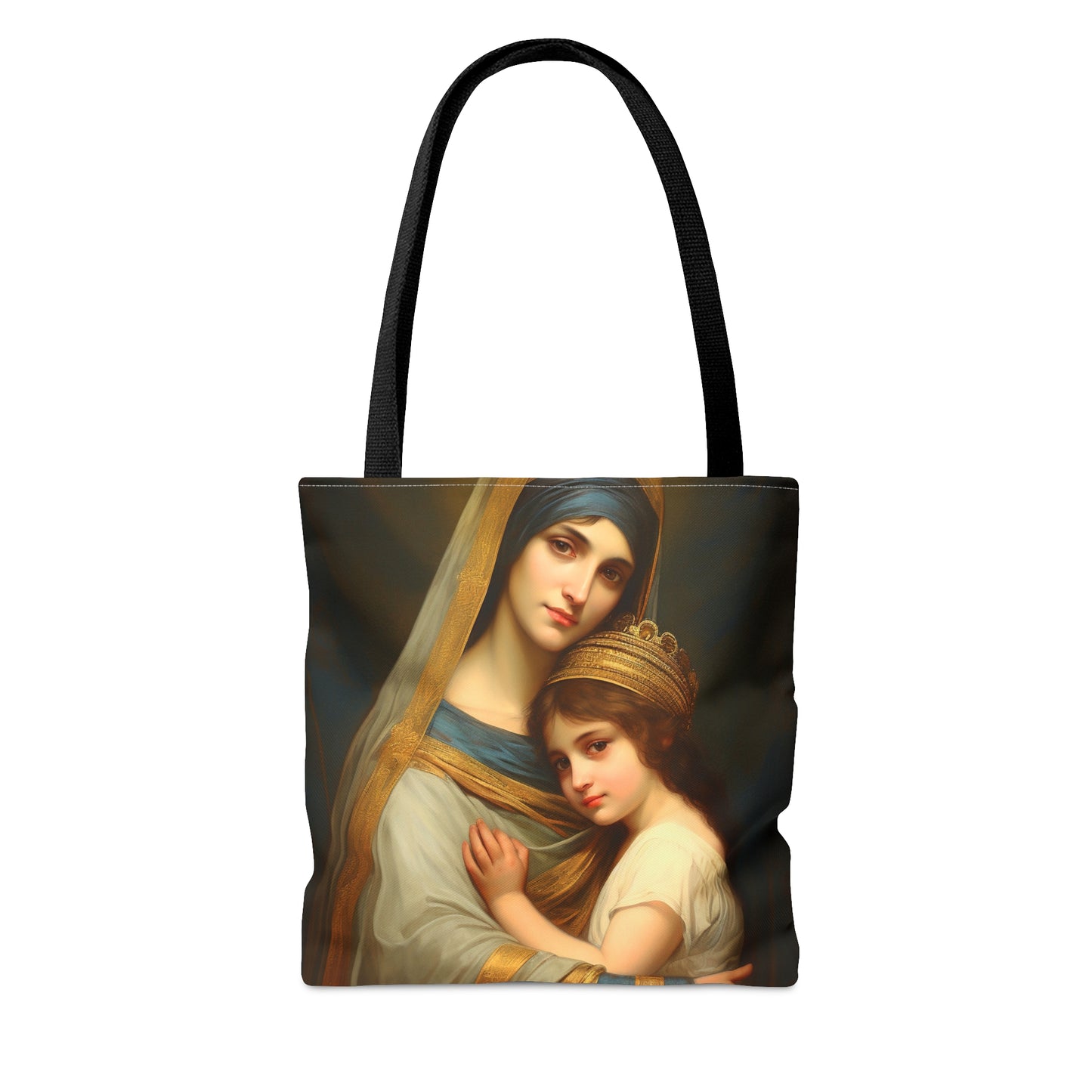 Saint Anne and Young Mother Mary  Tote Bag - Large Medium Small Faith Art Bag - Re usable Tote Purse - Double Sided - Catholic Art Bag
