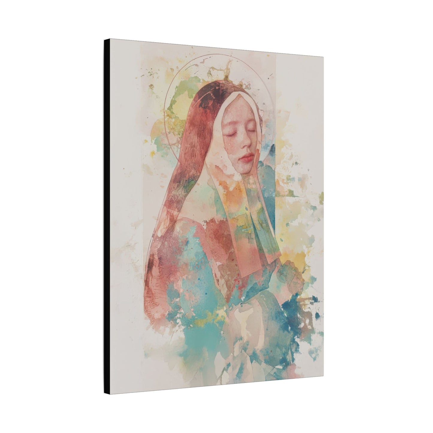 Saint Bernadette - Museum Wrapped Canvas - Sanctified Souls Print - Religious Art for your Home