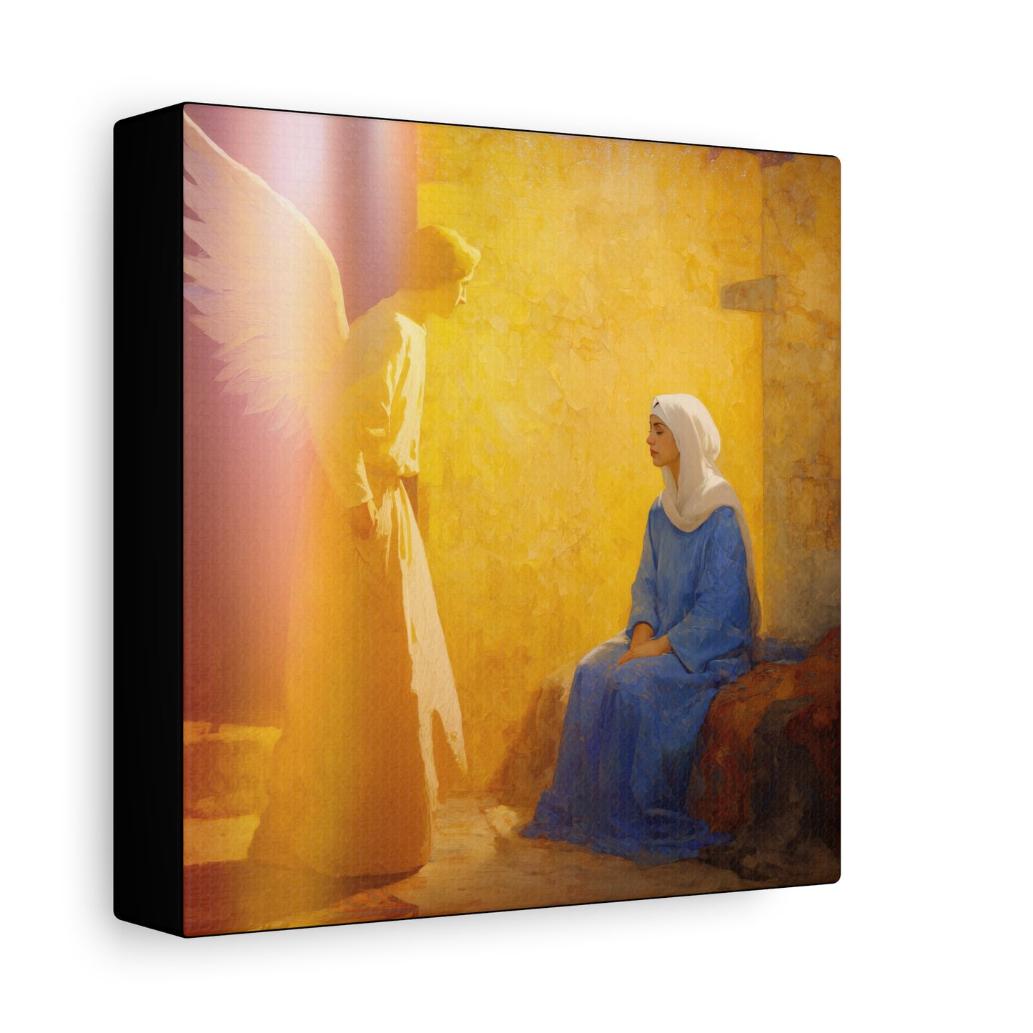 Mary's Yes - Quiet Fiat - Mother Mary - Marian Art - Gallery Wrapped Canvas - Print - Catholic Art Print
