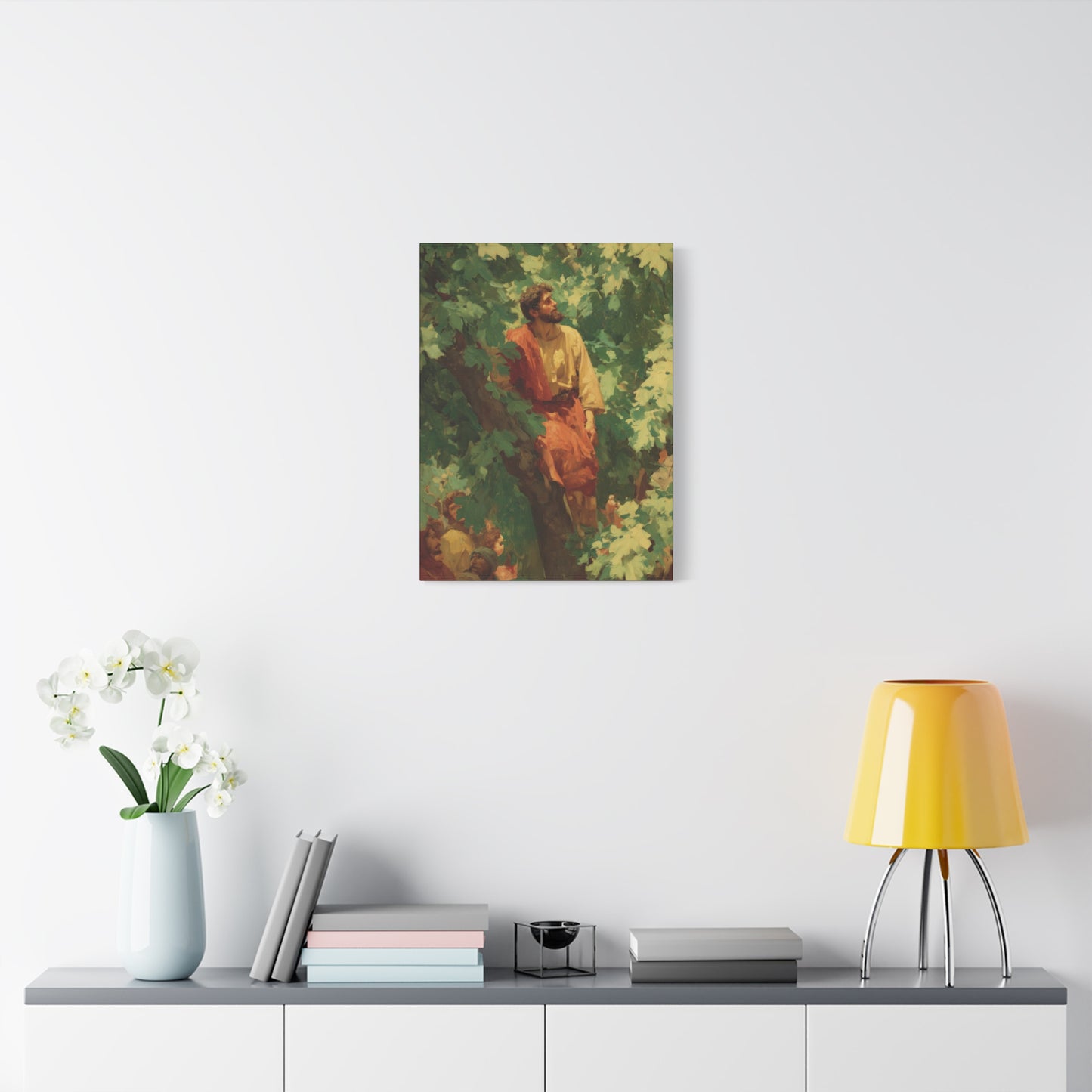 Zacchaeus - Gallery Wrapped Canvas - Print - Religious Art for your Home - Catholic Art Print
