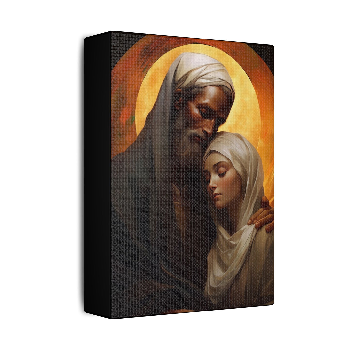 Saint Joachim and Saint Anne Canvas Print - Multiple Sizes - Catholic Home art - Museum Wrapped Canvas - Sanctified Souls Print