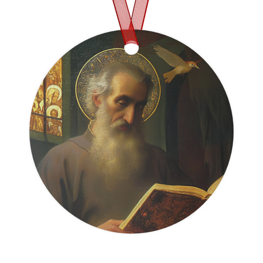 Saint Issac of Armenia  Metal Ornament - Religious Holiday Christmas Keepsake - Religious Catholic Tree Ornament - Christmas Gift
