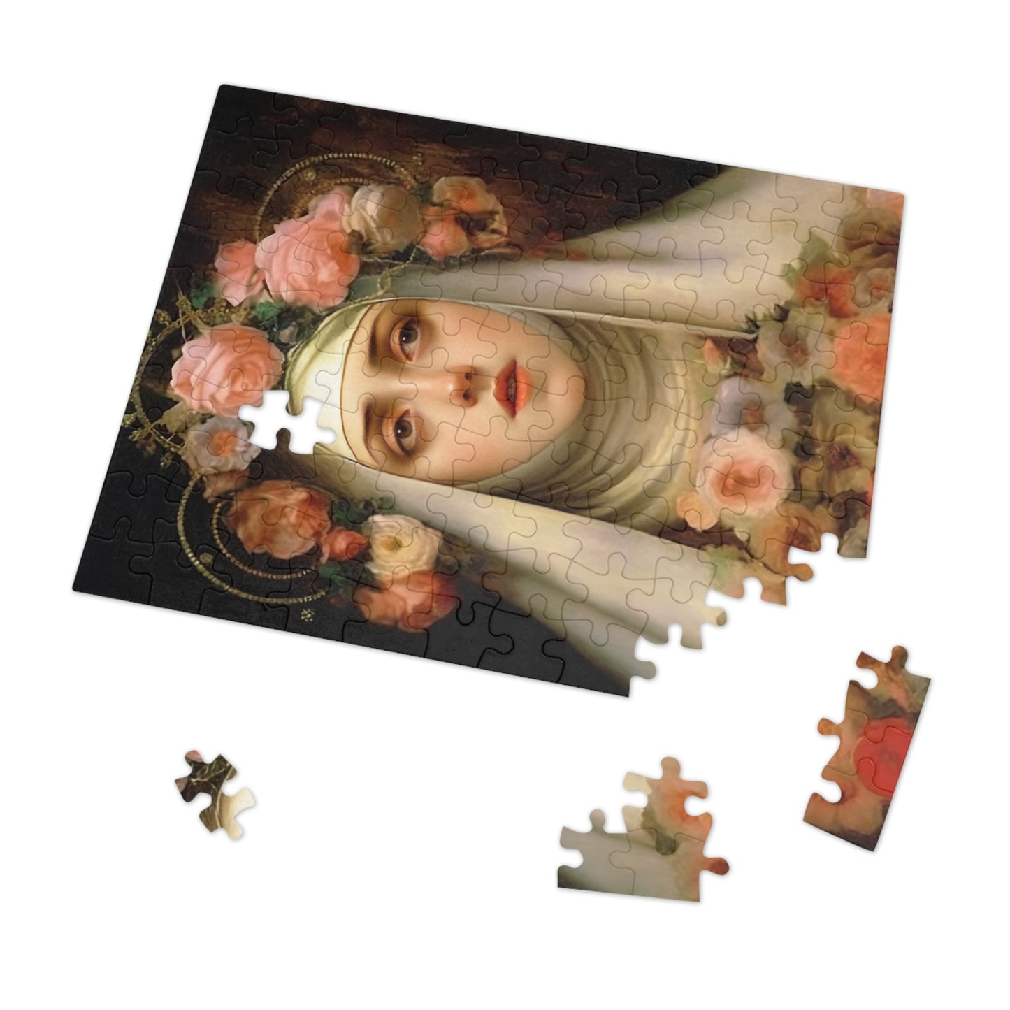 Saint Rose of Lima - Puzzle and Keepsake Tin - Religious Jigsaw Puzzle (30, 110, 252, 500,1000-Piece) - Religious Puzzle