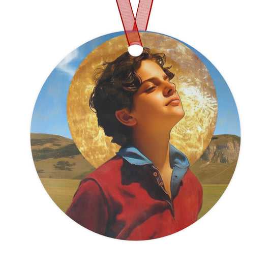 Blessed / Saint Carlo Acutis Ornament - Religious Holiday Christmas Ornament and Keepsake - Double sided Keepsake
