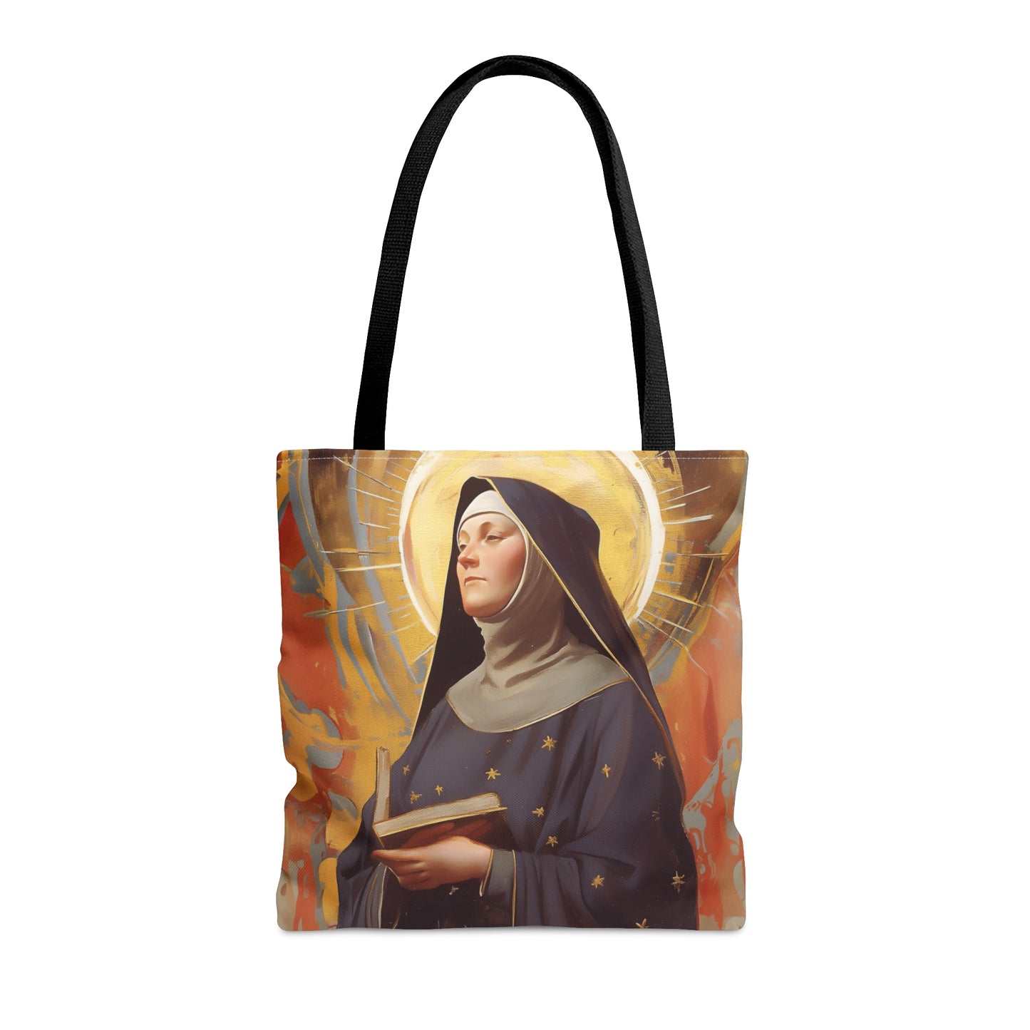 Saint Monica of Hippo Tote Bag - Large Medium Small Faith Art Bag - Catholic Faith Purse - Religious - Reusable - Prayer Bag