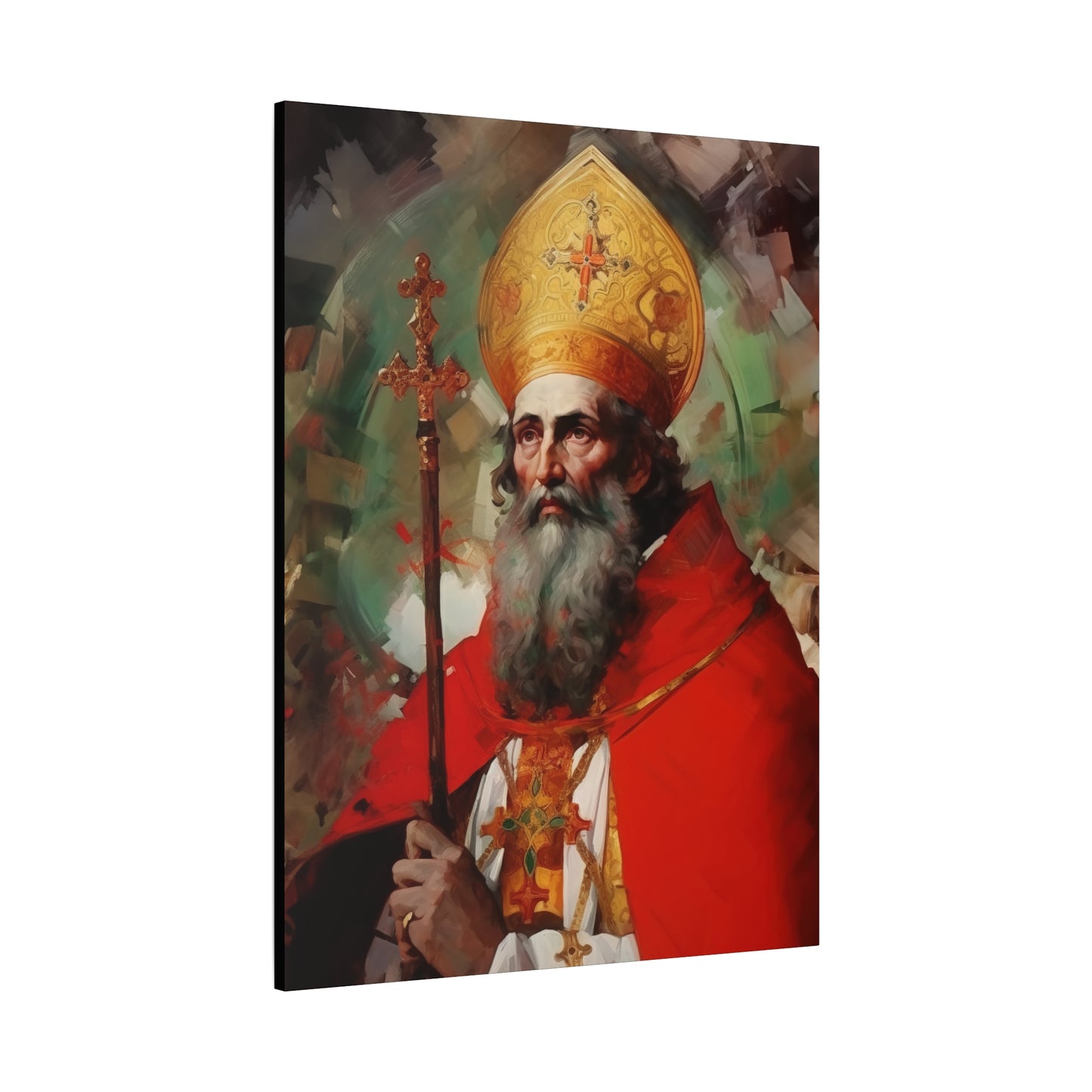 Saint Eusebius of Vercelli Canvas Print - Multiple Sizes - Catholic Home art - Museum Wrapped Canvas - Sanctified Souls Print