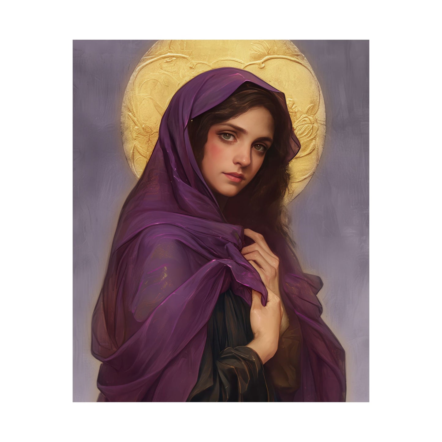 Saint Lydia Purpuraria / Lydia of Thyatira - Sanctified Souls Print - Multiple Sizes - Premium Posters - Catholic Art - Christian painting