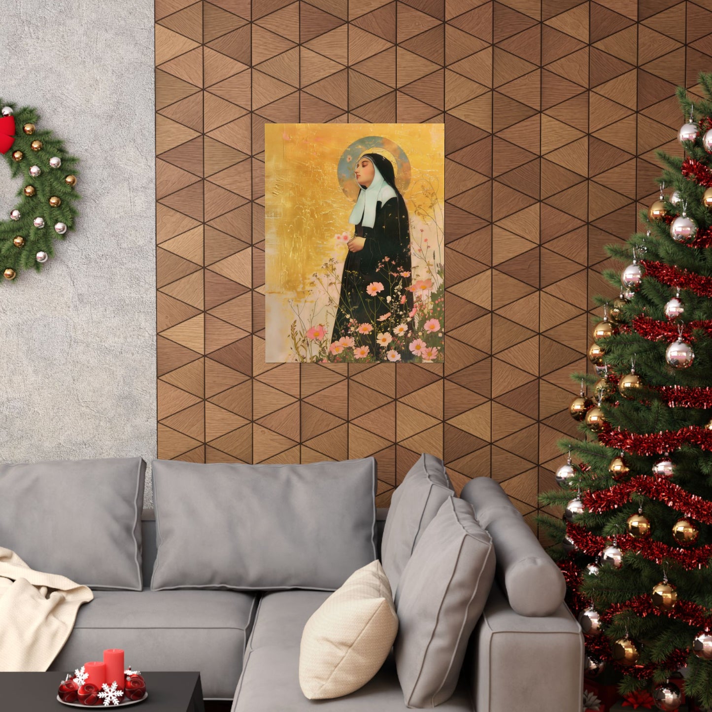 Saint Bernadette  - Sanctified Souls Print - Multiple Sizes - Premium Matte Vertical Posters - Catholic