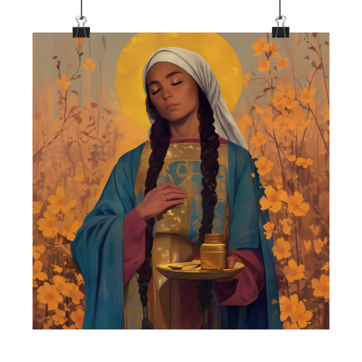 Saint Hermione of Ephesus - Sanctified Souls Print - Multiple Sizes - Premium Matte Vertical Posters