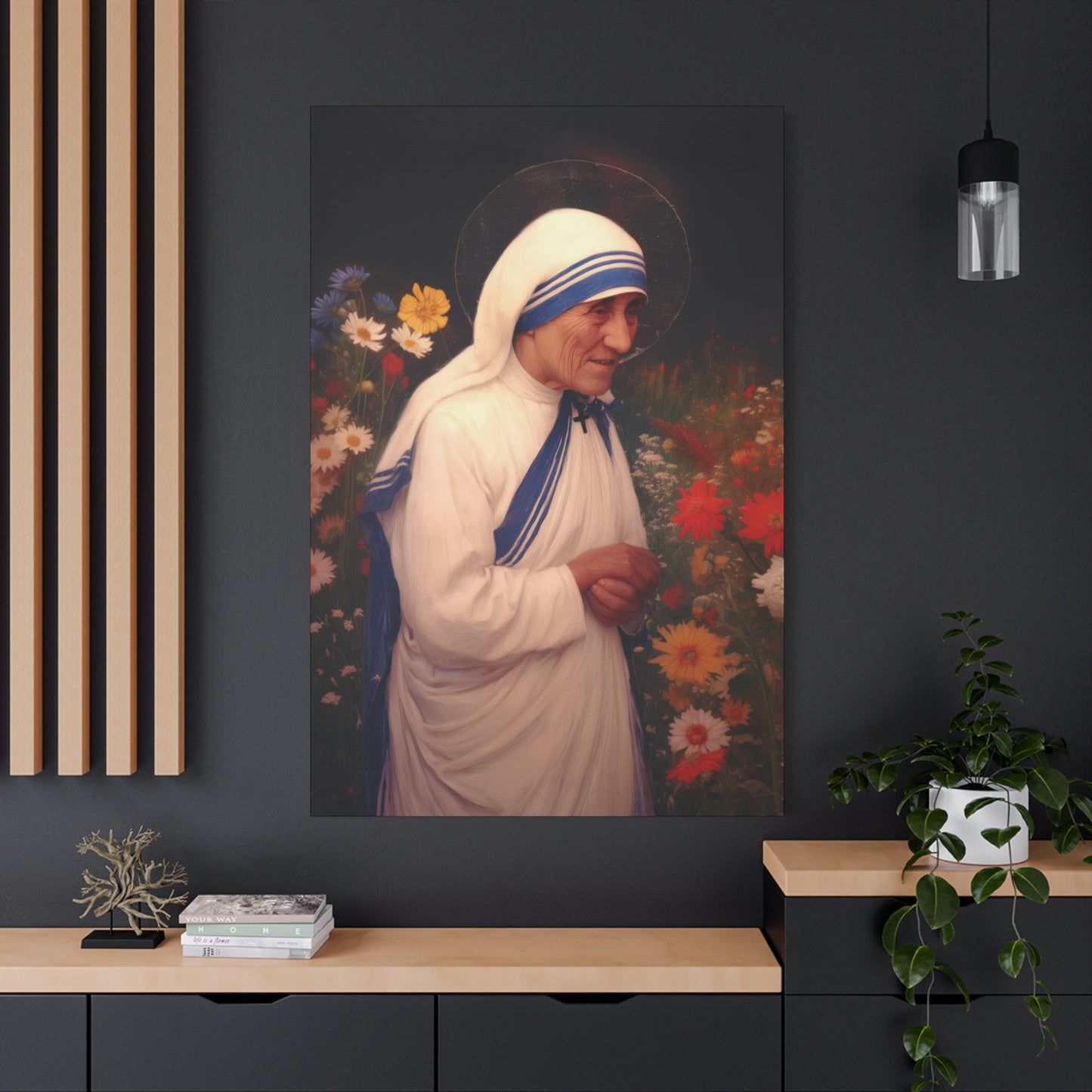 Copy of Saint Teresa of Calcutta -  Museum Wrapped Canvas - Sanctified Souls Print - Religious Art for your Home - Catholic Patron Saint Art