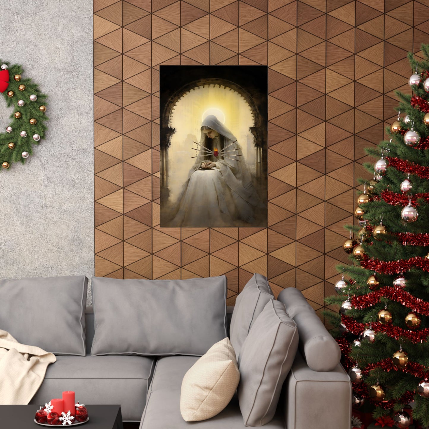 Our Lady of Sorrows - Mother Mary - Print - Sanctified Souls Print - Multiple Sizes - Premium Matte Vertical Posters