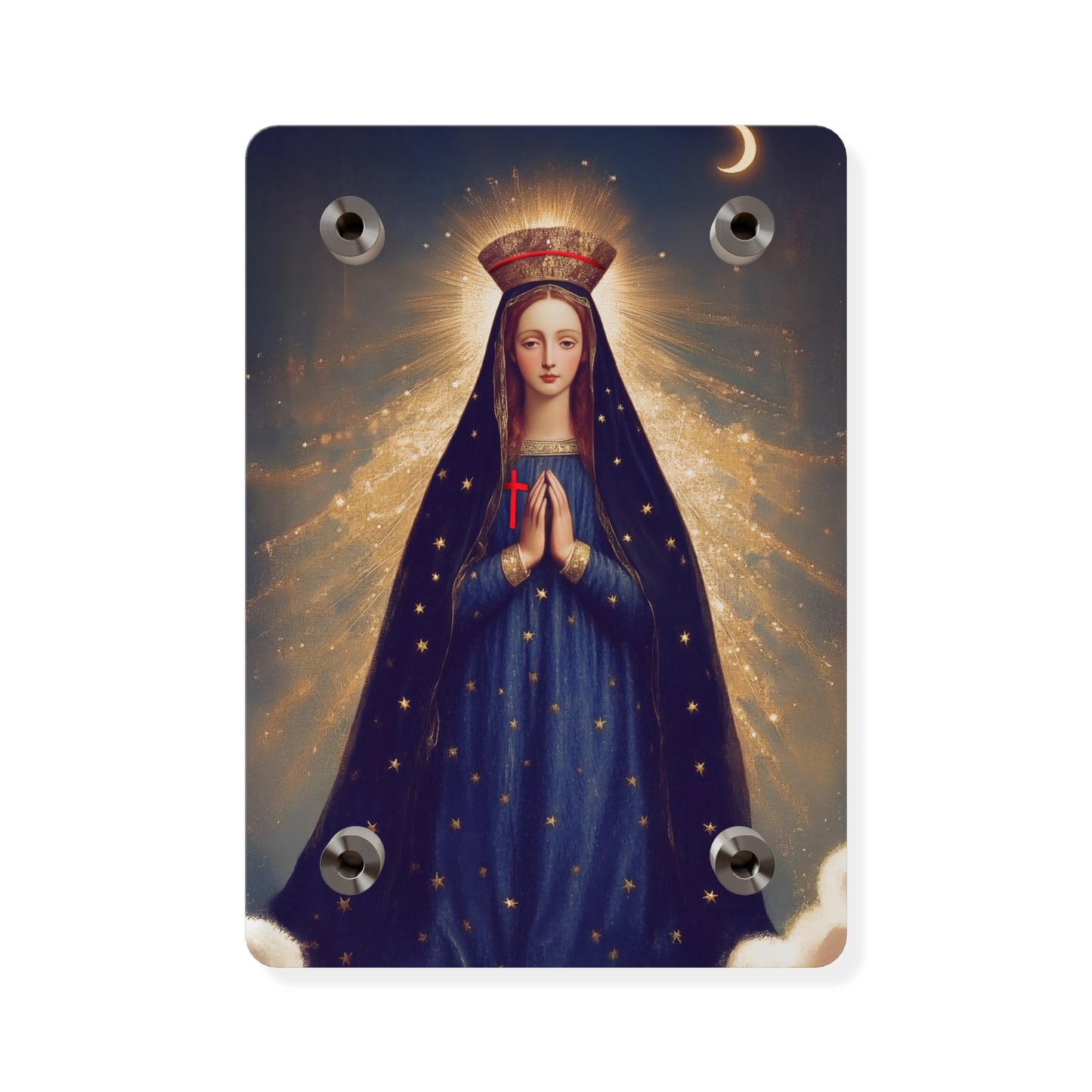 Our Lady of Pontmain Wall Art Panel - Ready to Hang Acrylic Print - Catholic Saint Art - Patron Saint Print - Mother Mary Art
