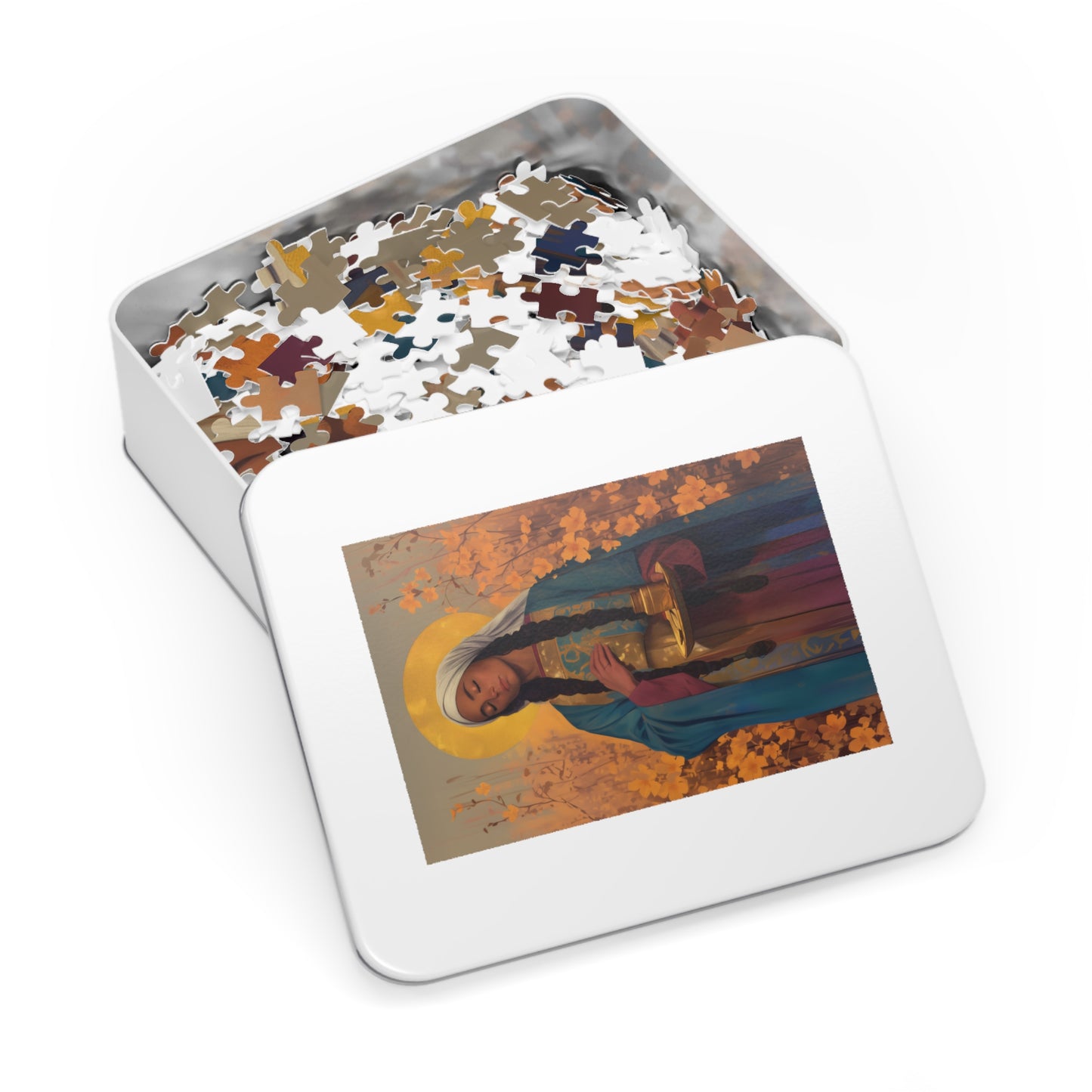 Saint Hermione of Ephesus - Puzzle & Keepsake Tin - Religious Jigsaw Puzzle (30, 110, 252, 500,1000-Piece)
