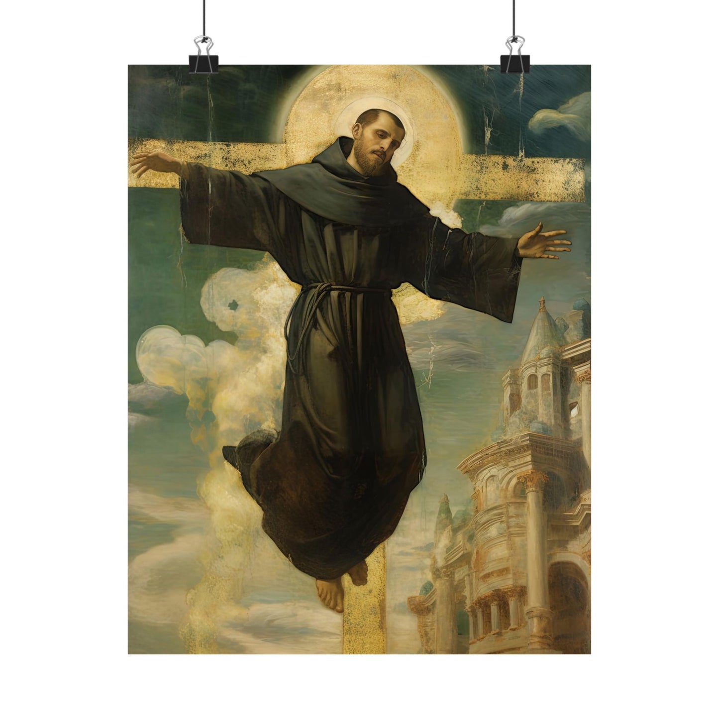 Saint Joseph of Cupertino Print - Sanctified Souls Print - Multiple Sizes - Premium Matte Vertical Posters