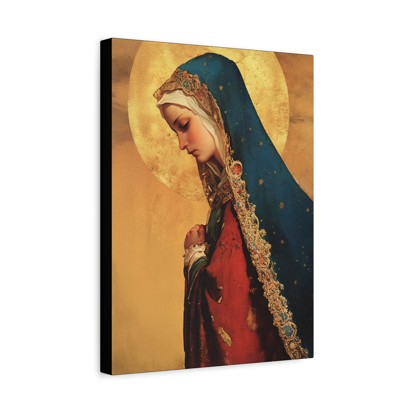 Our Lady of Mercy / Our Lady of Ransom - Multiple Sizes - Catholic Home art - Museum Wrapped Canvas - Sanctified Souls Print - Mother Mary