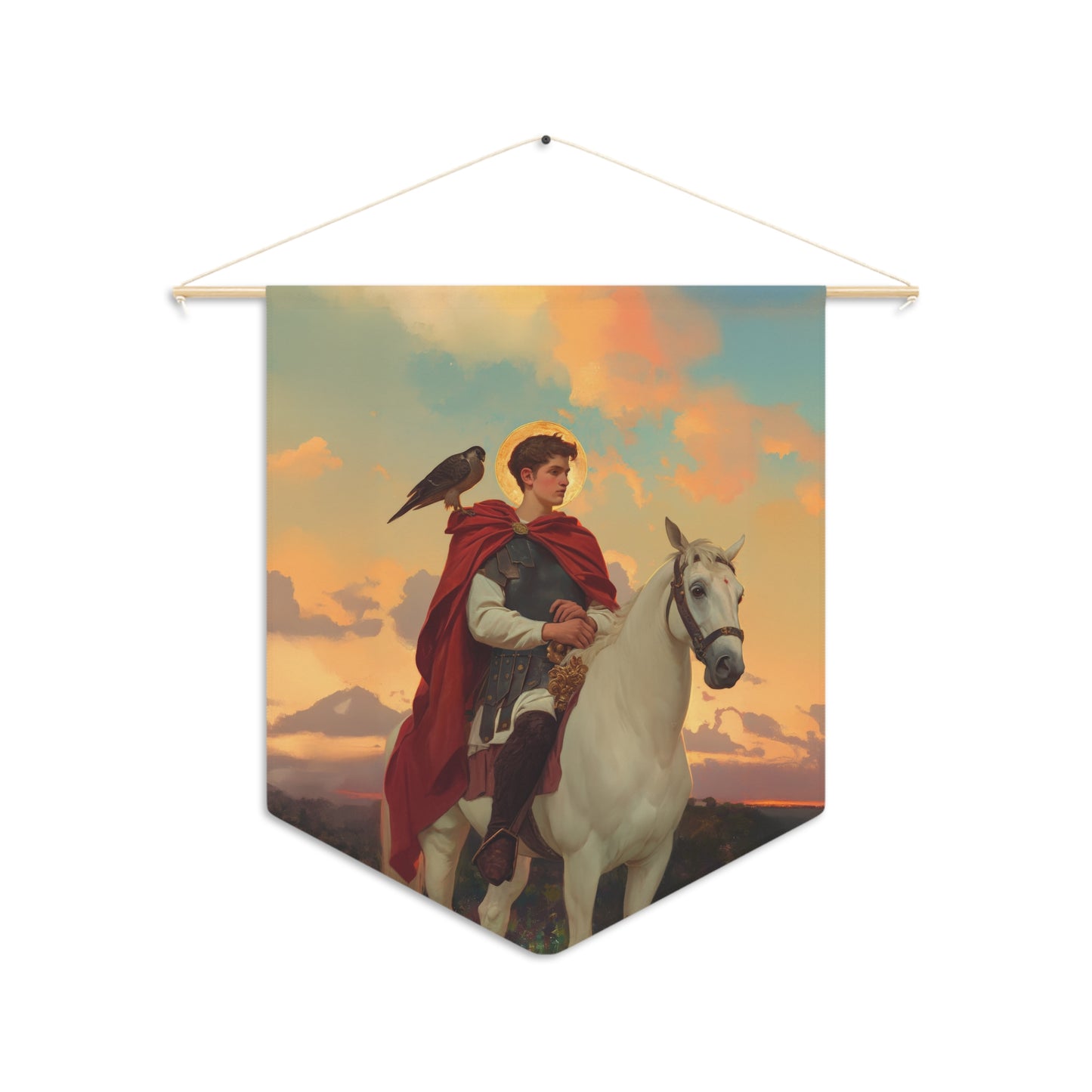 Saint Tryphon - Wall Banner / Wall Hanging - Christian Art - Prayer room - 18" x 21"