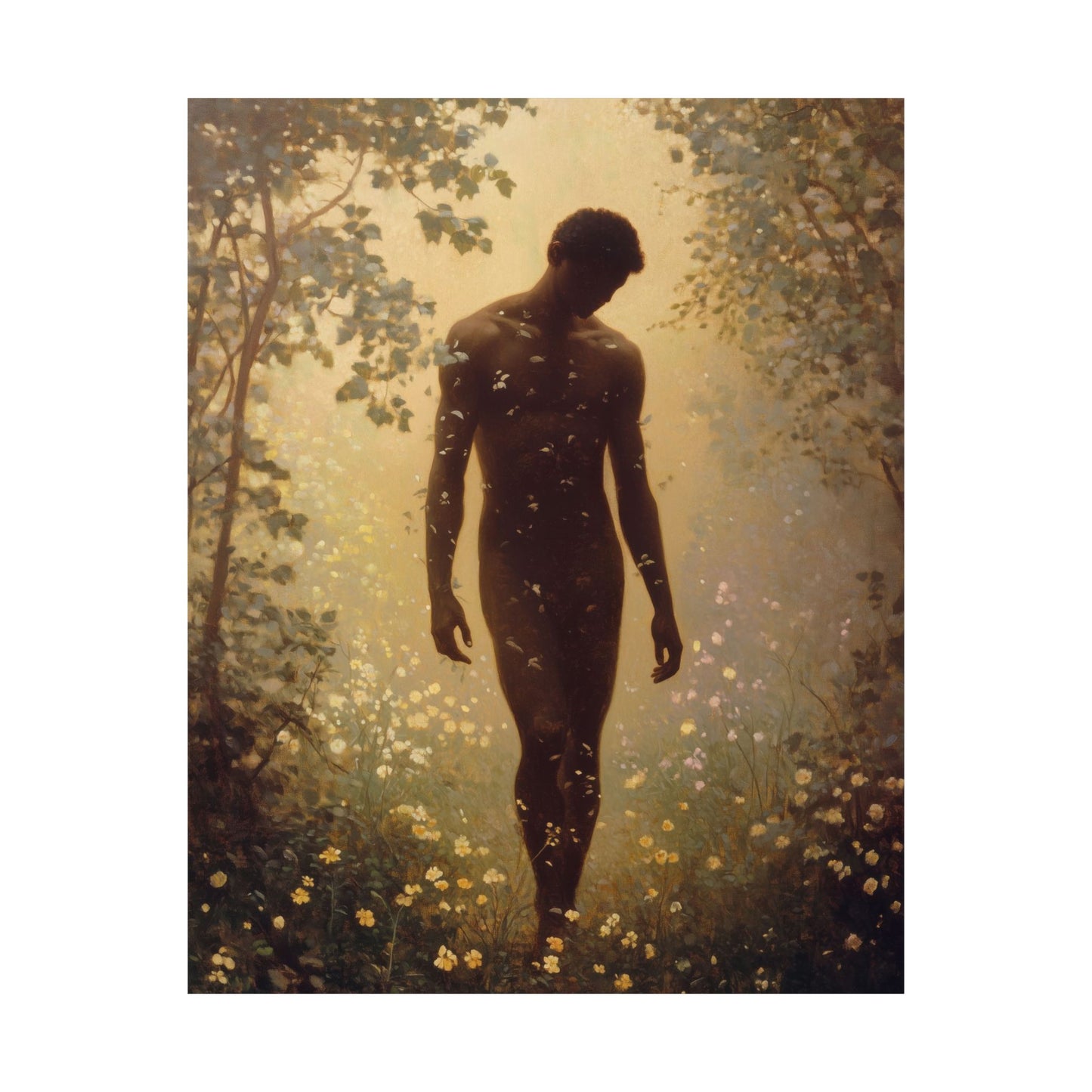 Saint Adam - Sanctified Souls Print - Multiple Sizes - Premium Posters - Catholic Art - Christian Home Decor Artwork