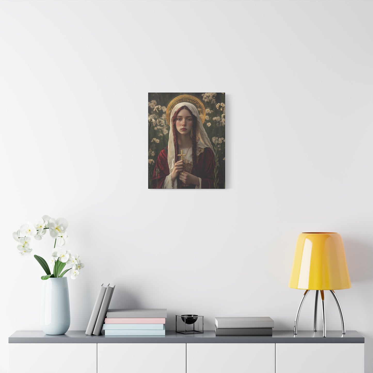 Saint Hilaria - Gallery Wrapped Canvas - Print - Religious Art for your Home - Catholic Art