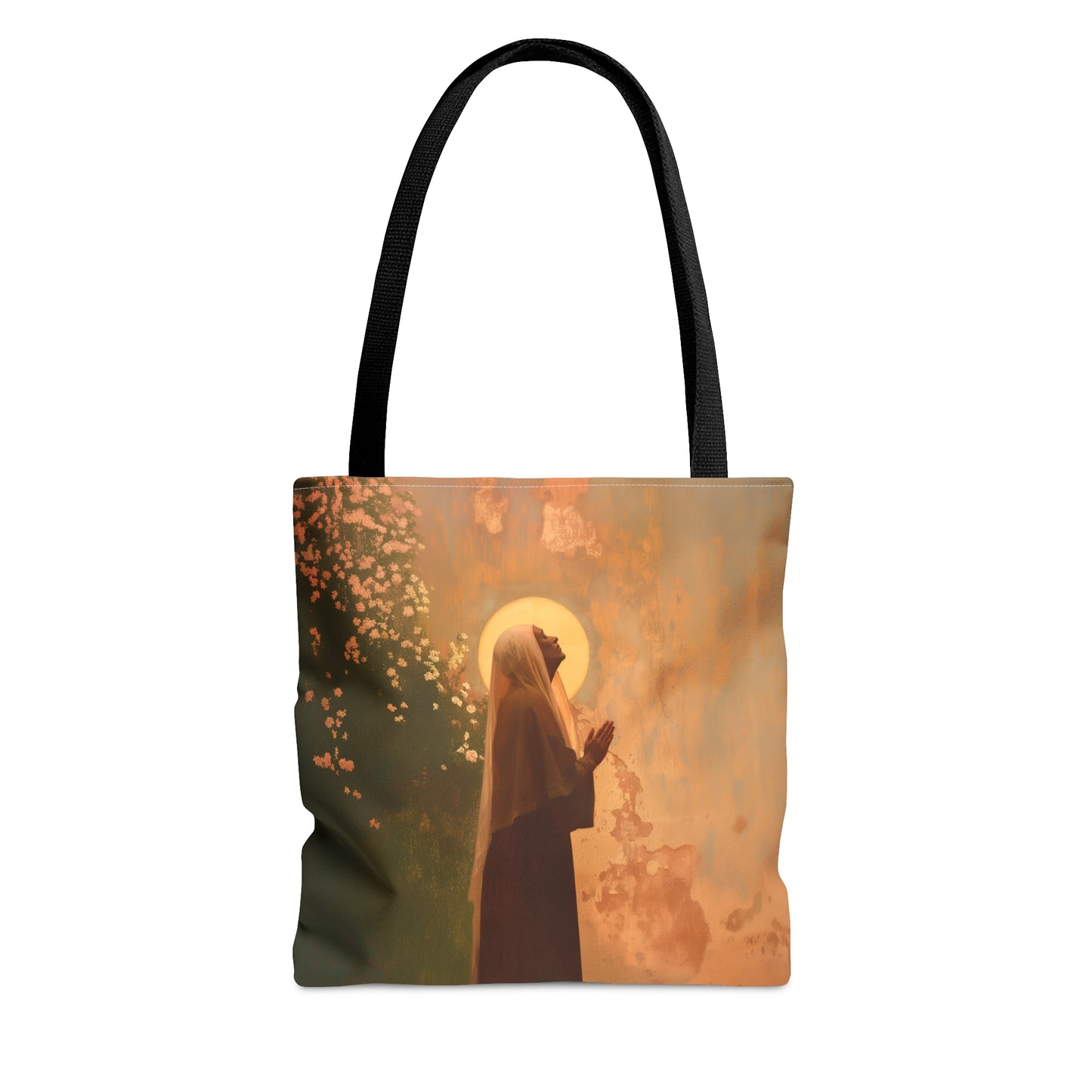 Saint Monica - Tote Bag - Large Medium Small Faith Art Bag - Bible Study Faith Purse - Double Sided