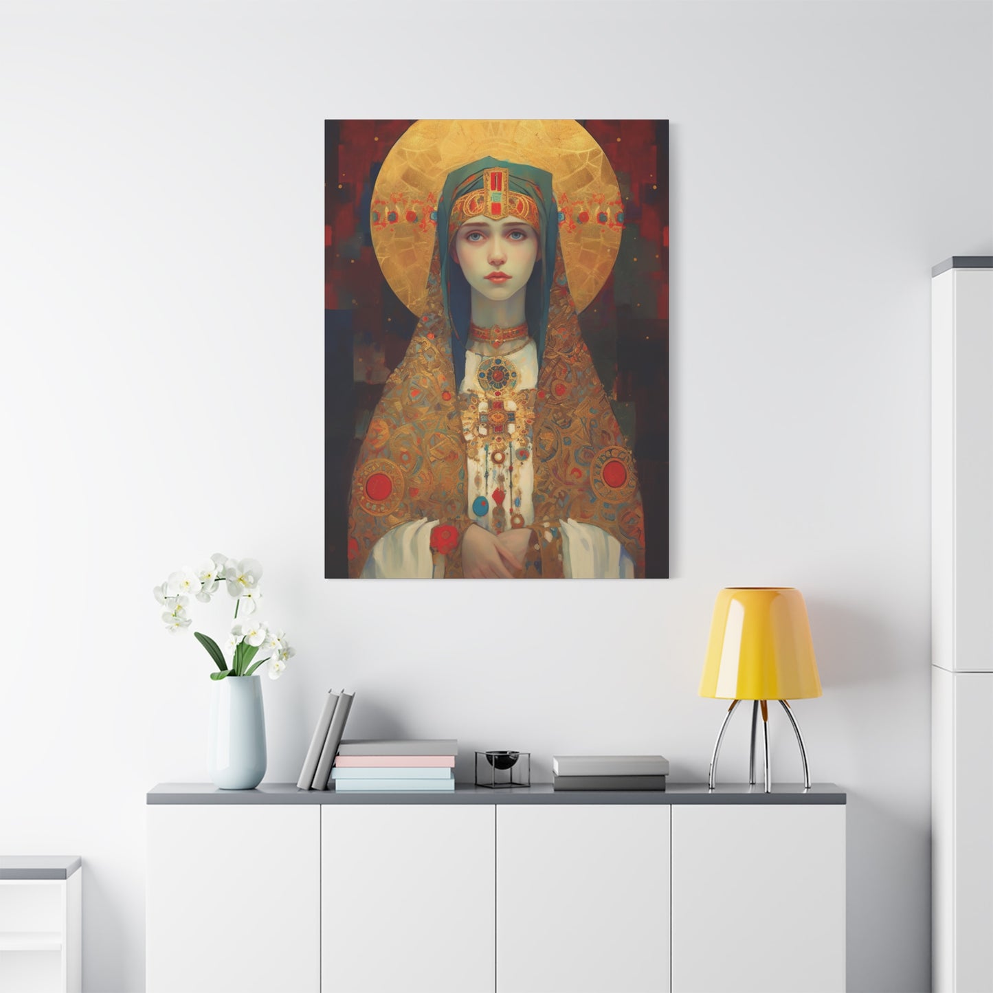 Saint Anastasia of Sirmium - Museum Wrapped Canvas - Sanctified Souls Print - Religious Art for your Home
