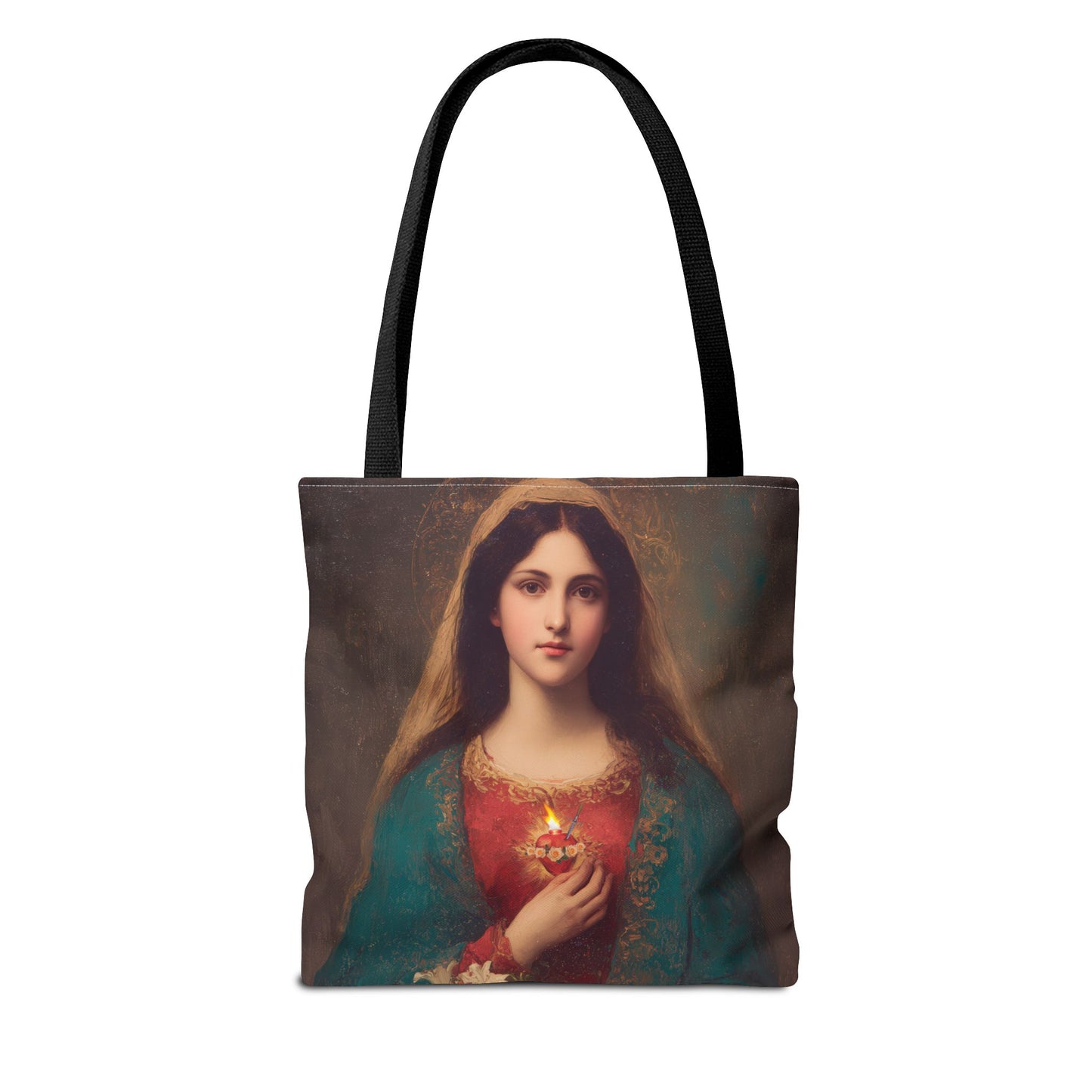 The Immaculate Heart of Mary - Mother Mary - Marian Art - Tote Bag - Large Medium Small Faith Art Bag - Tote Purse - Double Sided