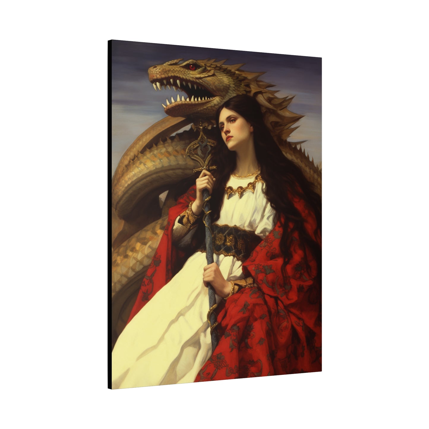 Saint Martha of Bethany Canvas Print - Multiple Sizes - Catholic Home art - Museum Wrapped Canvas - Sanctified Souls Print