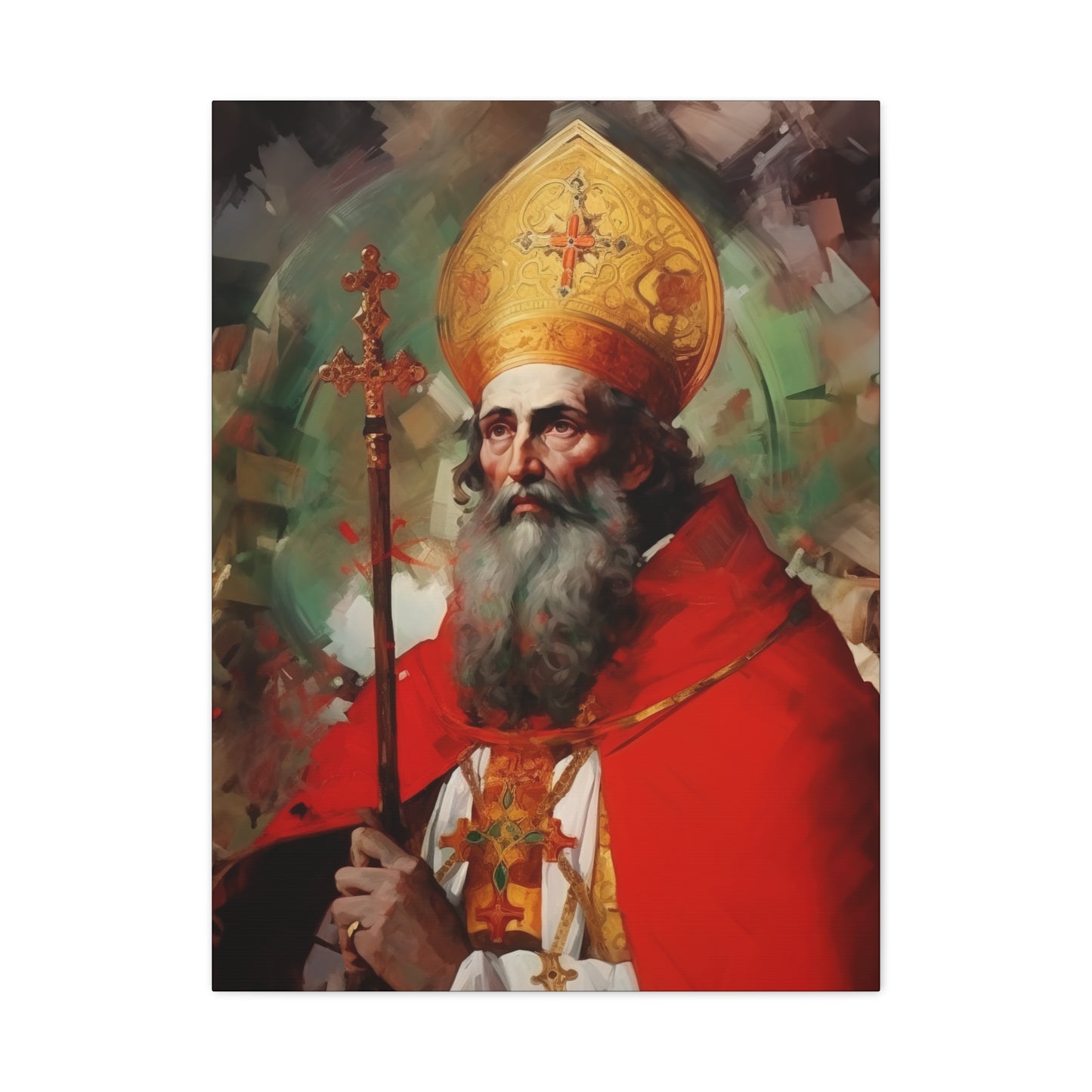 Saint Eusebius of Vercelli Canvas Print - Multiple Sizes - Catholic Home art - Museum Wrapped Canvas - Sanctified Souls Print