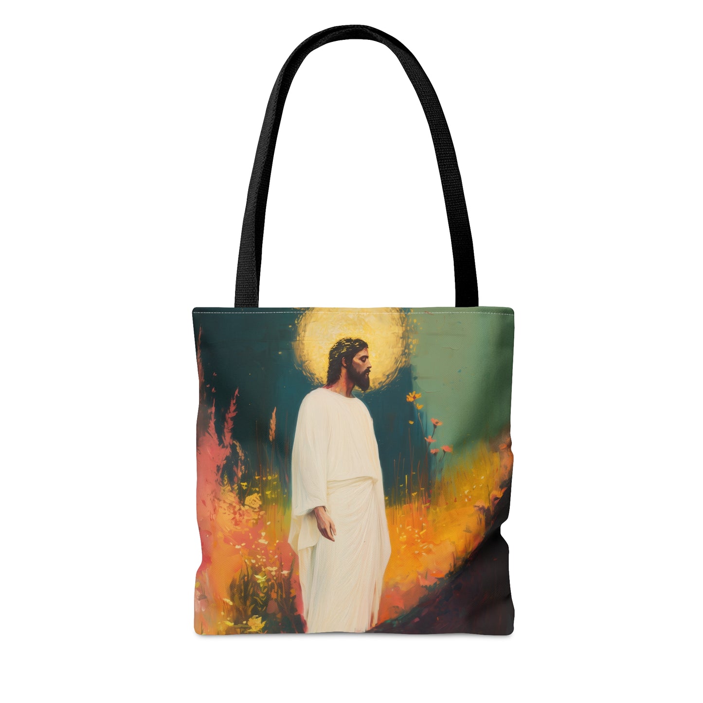 Christus Resurrexit (Christ Is Risen) Tote Bag - Large Medium Small Faith Art Bag - Catholic Faith Purse - Double Sided