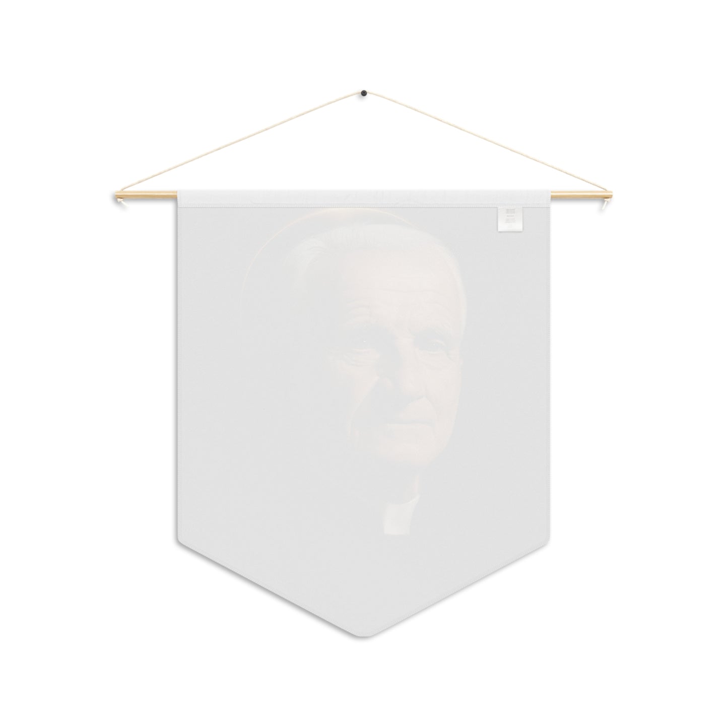 Saint André Bessette Pennant / Banner / Wall Hanging - Prayer room art - Catholic Home Art - Large Saint Art for your home - 18" x 21"