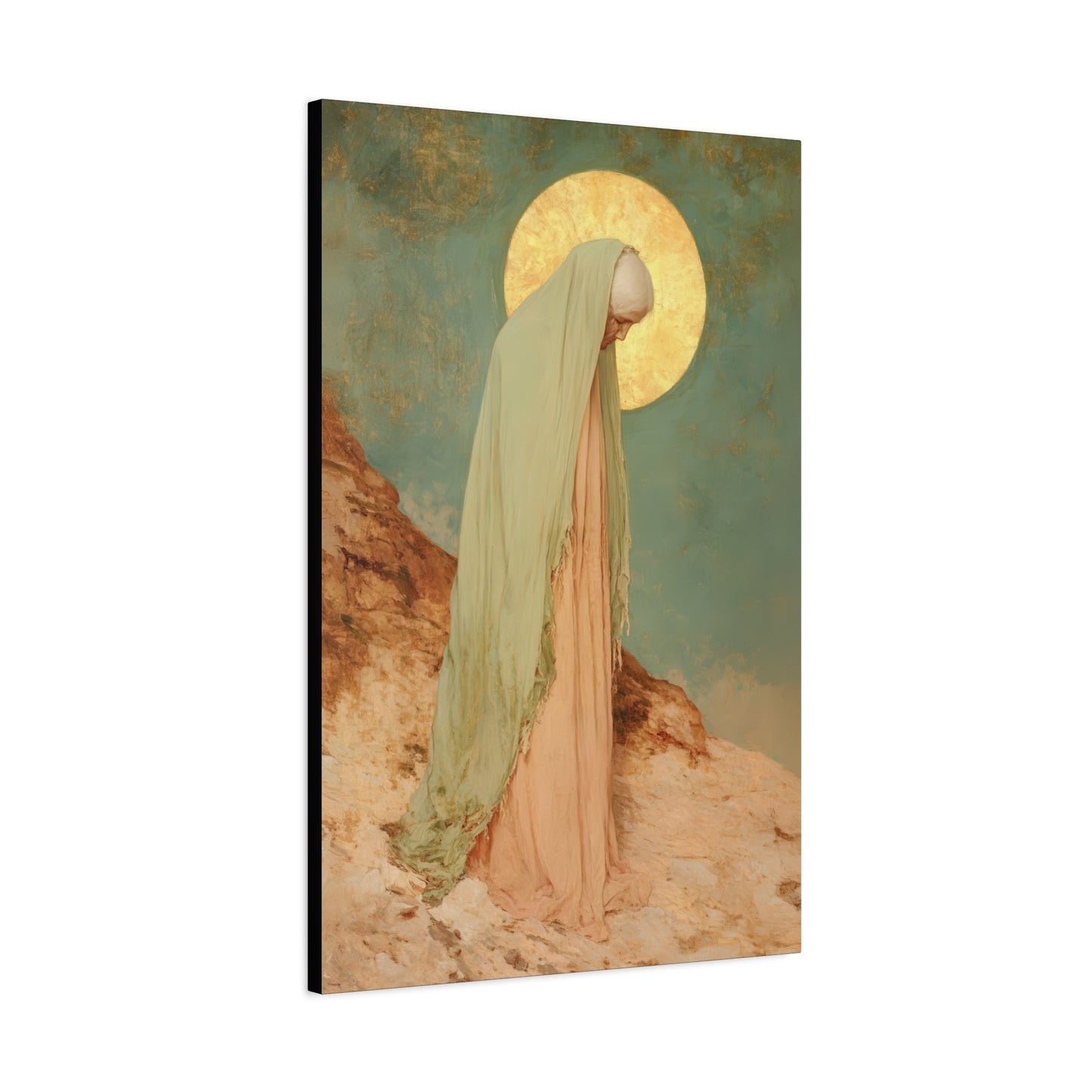 Saint Melania the Elder - Desert Mother - Gallery Wrapped Canvas - Print - Religious Art for your Home - Catholic Art Print