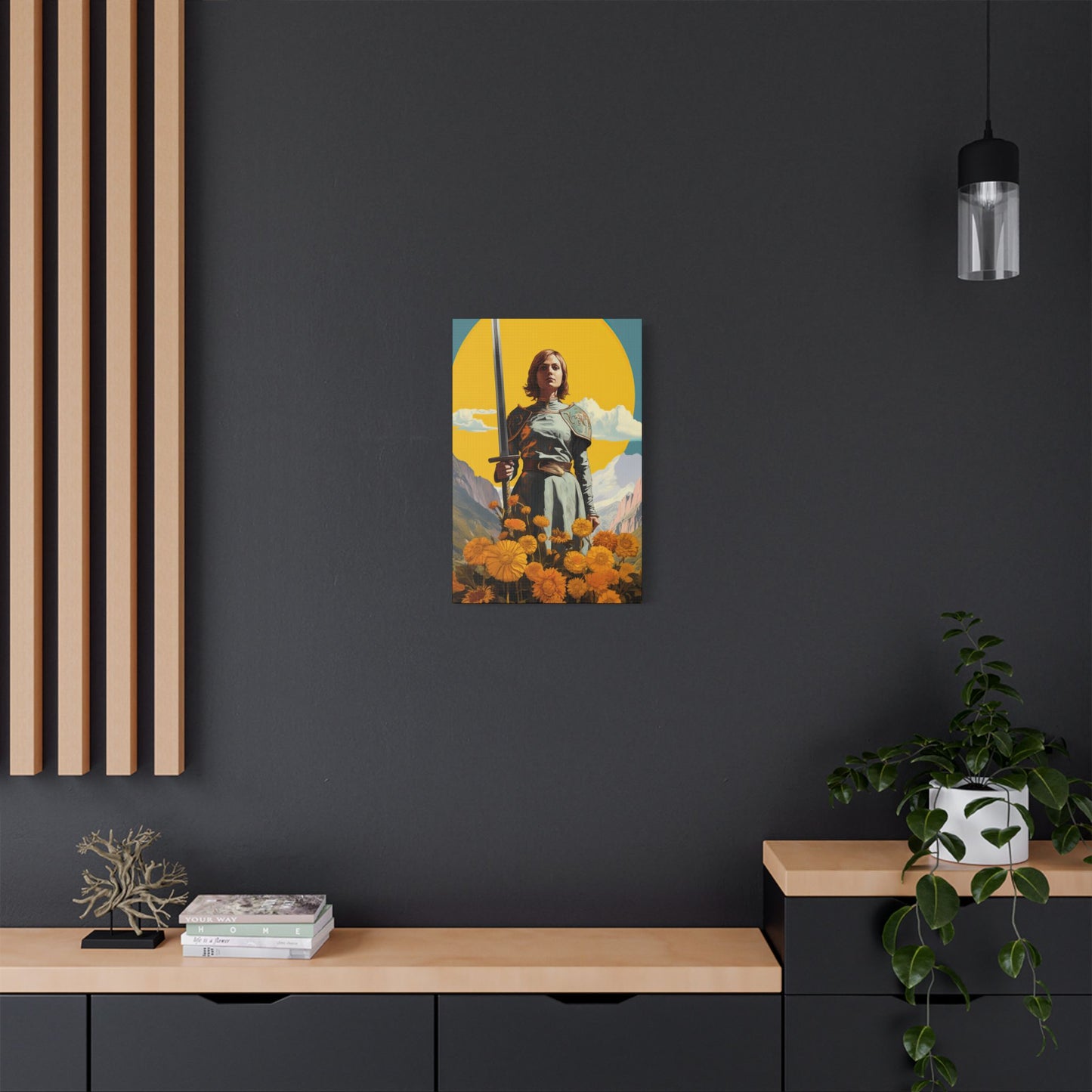 Saint Joan of Arc - Museum Wrapped Canvas - Sanctified Souls Print - Religious Art for your Home