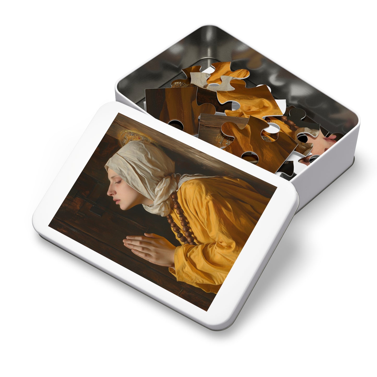 Blessed Yvette of Huy - Puzzle and Keepsake Tin - Jigsaw Puzzle (30, 110, 252, 500,1000-Piece) - Religious Puzzle