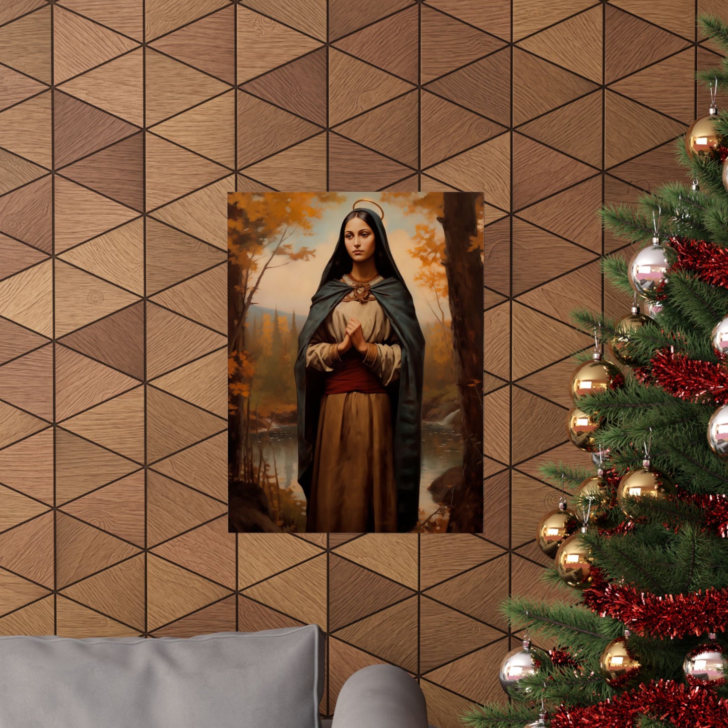 Saint Kateri Tekakwitha - Sanctified Souls Print - Multiple Sizes - Premium Matte Vertical Posters