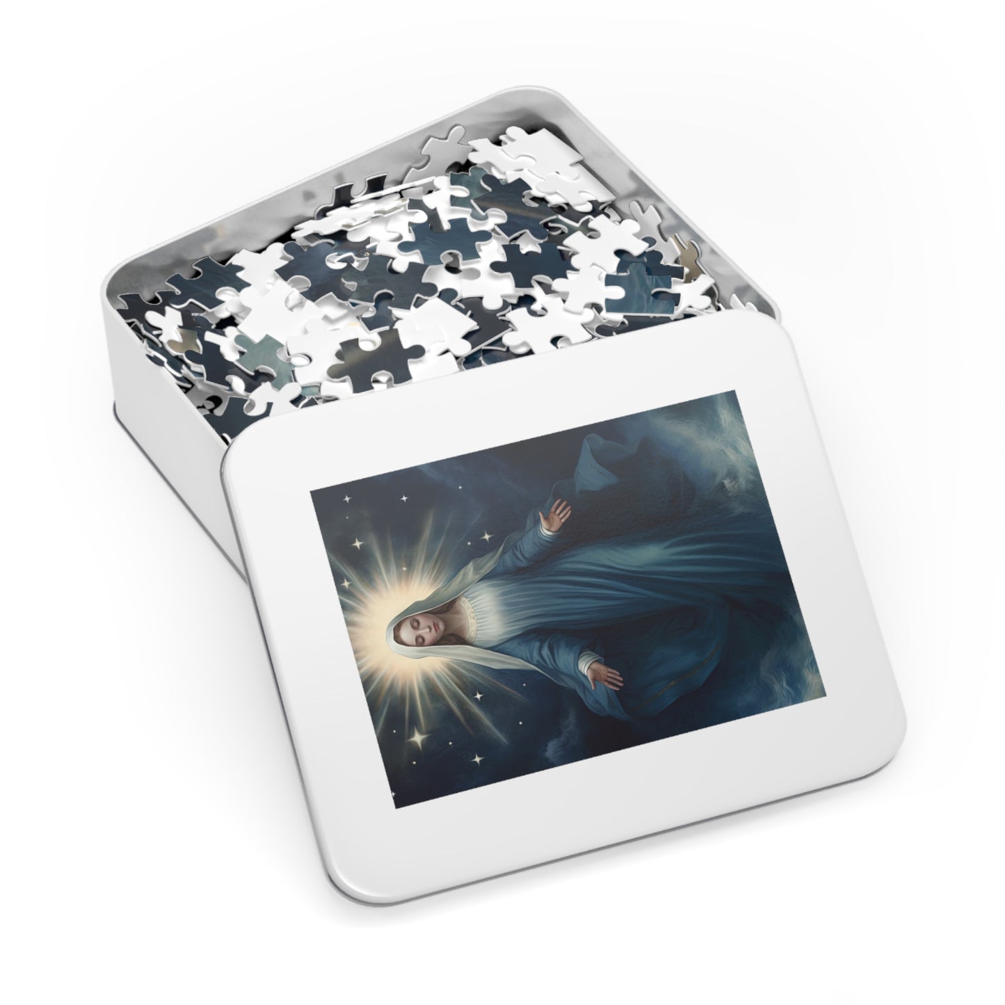 Our Lady Star of the Sea - Puzzle and Keepsake Tin - Religious Jigsaw Puzzle (30, 110, 252, 500,1000-Piece) - Religious Puzzle