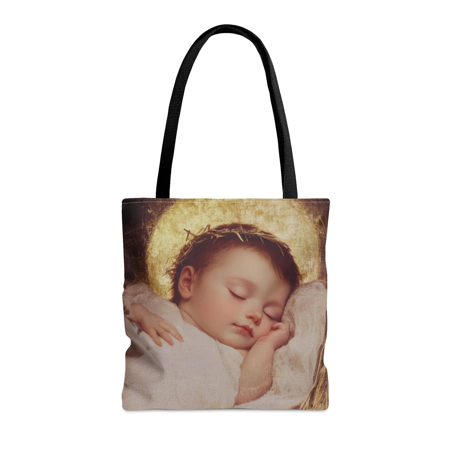 The Christ Child Born Into the Quiet of the World - Tote Bag - Large Medium Small Faith Art Bag - Catholic Faith Purse