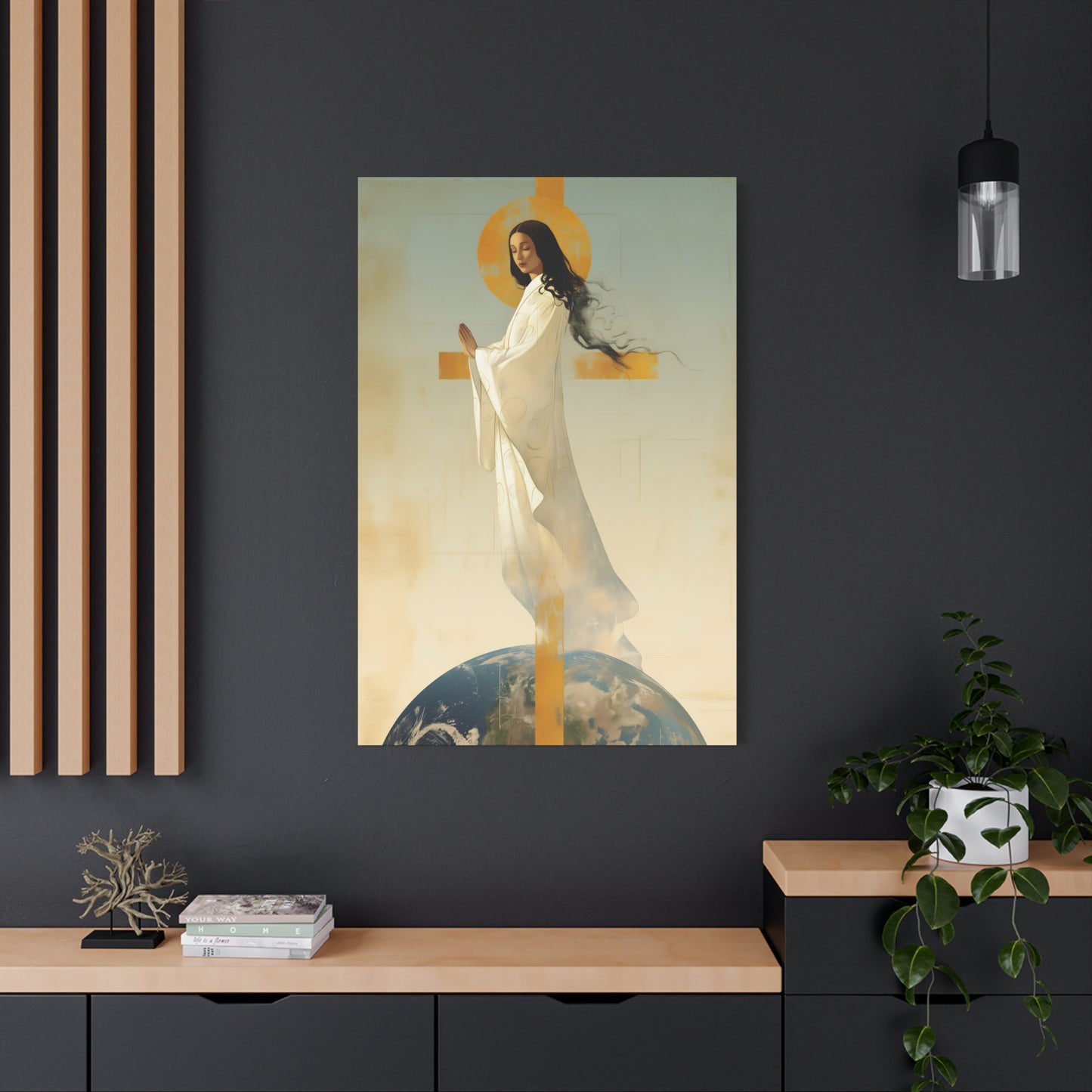 Our Lady of Akita - Mother Mary - Gallery Wrapped Canvas - Print - Religious Art for your Home - Catholic