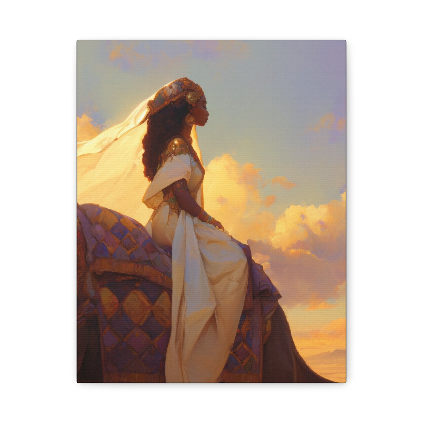 Queen of Sheba - Gallery Wrapped Canvas - Print - Religious Art for your Home - Catholic Art