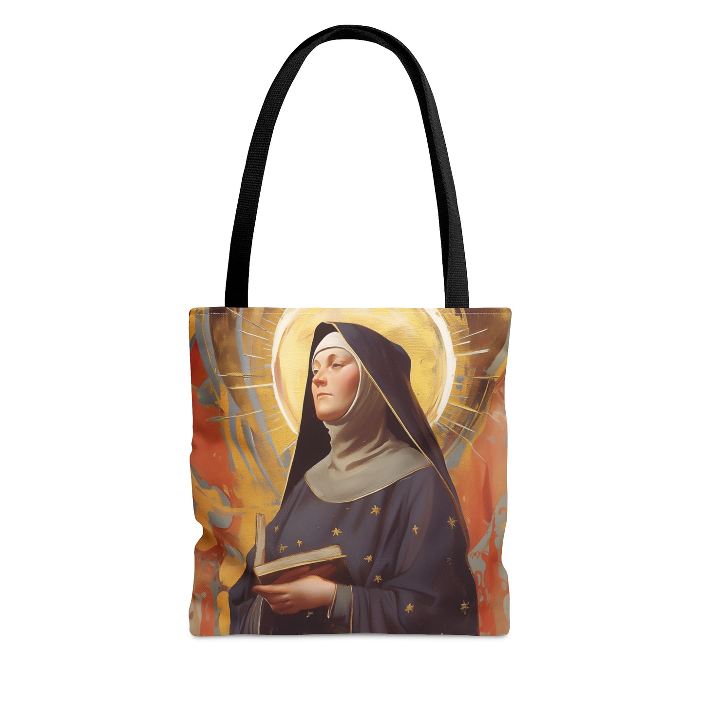 Saint Monica of Hippo Tote Bag - Large Medium Small Faith Art Bag - Catholic Faith Purse - Religious - Reusable - Prayer Bag