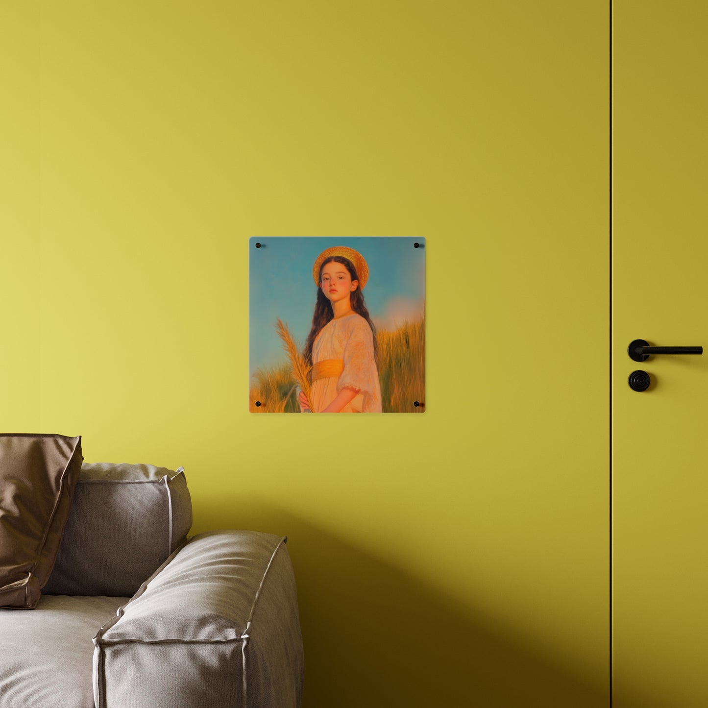 Saint Faith Wall Art Panel - Ready to Hang Acrylic Print - Catholic Saint Art - Patron Saint Print - Martyr of the Church Art