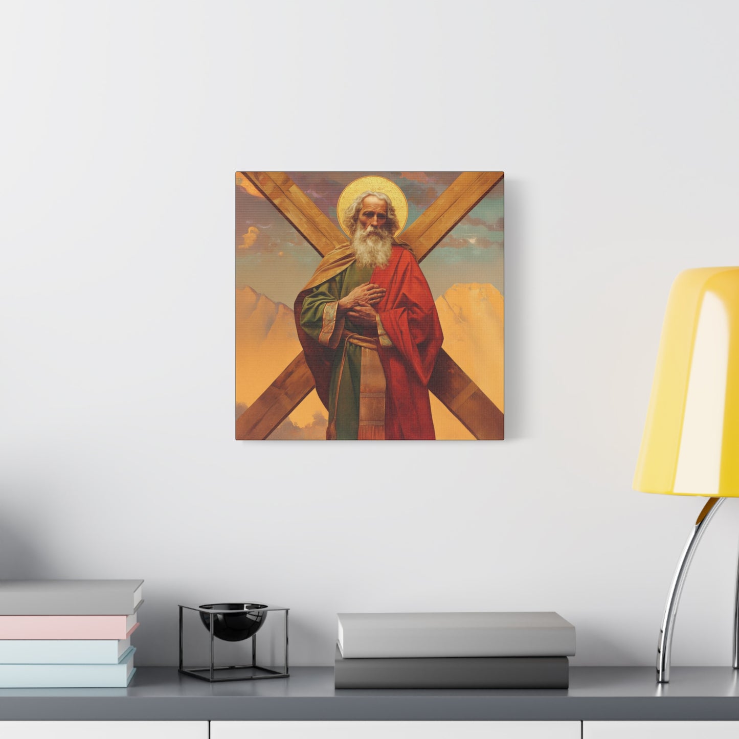 Saint Andrew the Apostle - Gallery Wrapped Canvas - Print - Religious Art for your Home - Catholic
