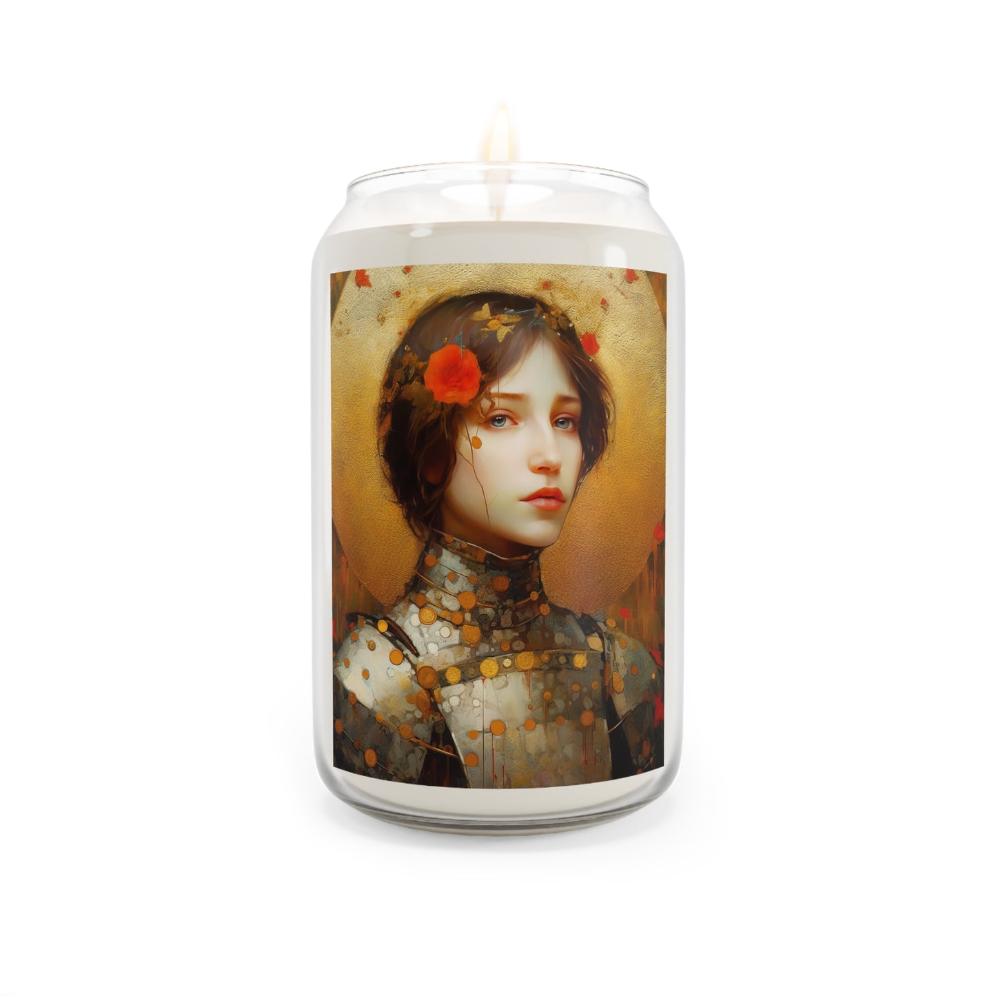 Saint Joan of Arc  - Scented Prayer Candle, 13.75oz - Tall Size - Religious Prayer Candle - Catholic Art