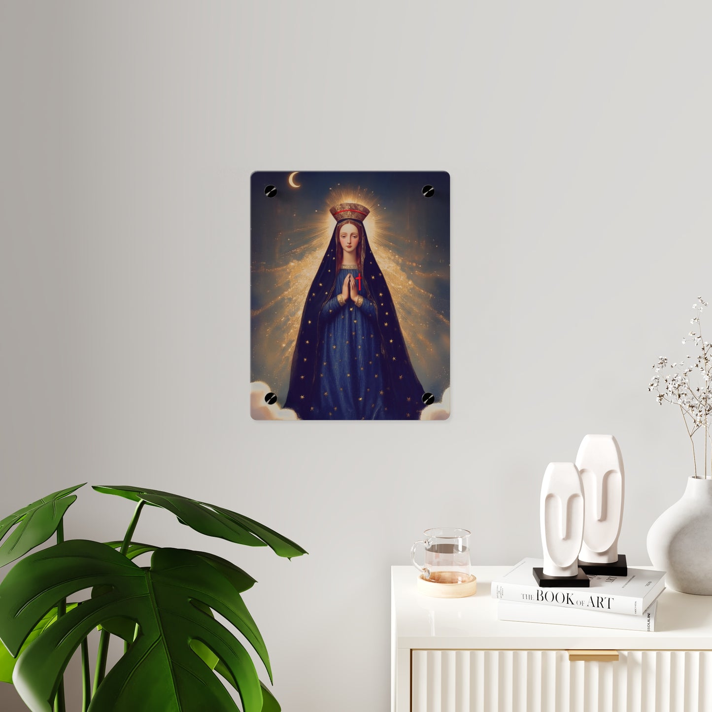 Our Lady of Pontmain Wall Art Panel - Ready to Hang Acrylic Print - Catholic Saint Art - Patron Saint Print - Mother Mary Art