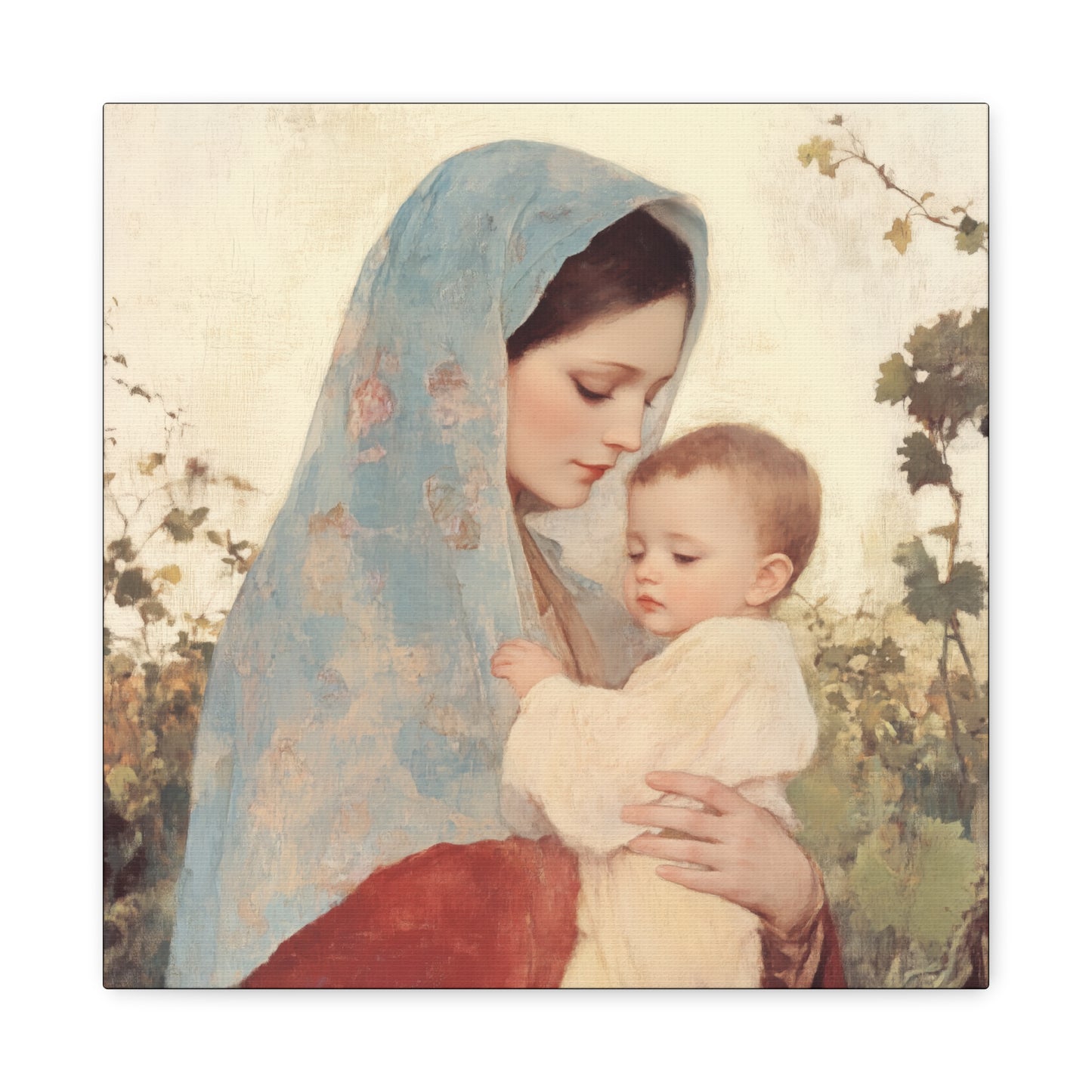 Our Lady of the Grapes / Out Lady of the Harvest - Gallery Wrapped Canvas - Print - Religious Art for your Home - Catholic Art
