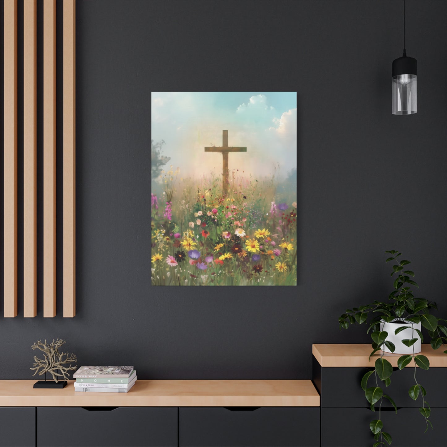 The Cross That Called the Earth to Life - Gallery Wrapped Canvas - Print - Religious Art for your Home - Catholic