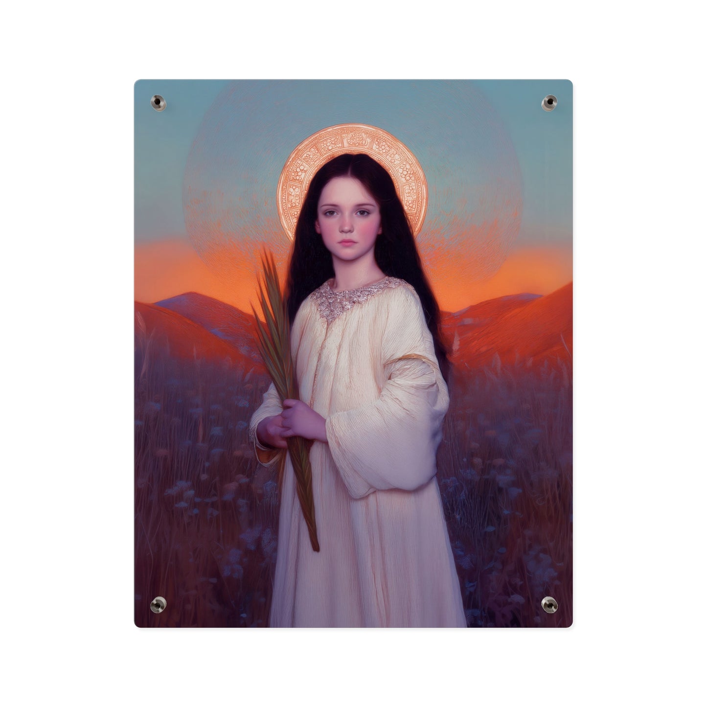 Saint Hope  Wall Art Panel - Ready to Hang Acrylic Print - Catholic Saint Art - Patron Saint Print - Martyr of the Church Art