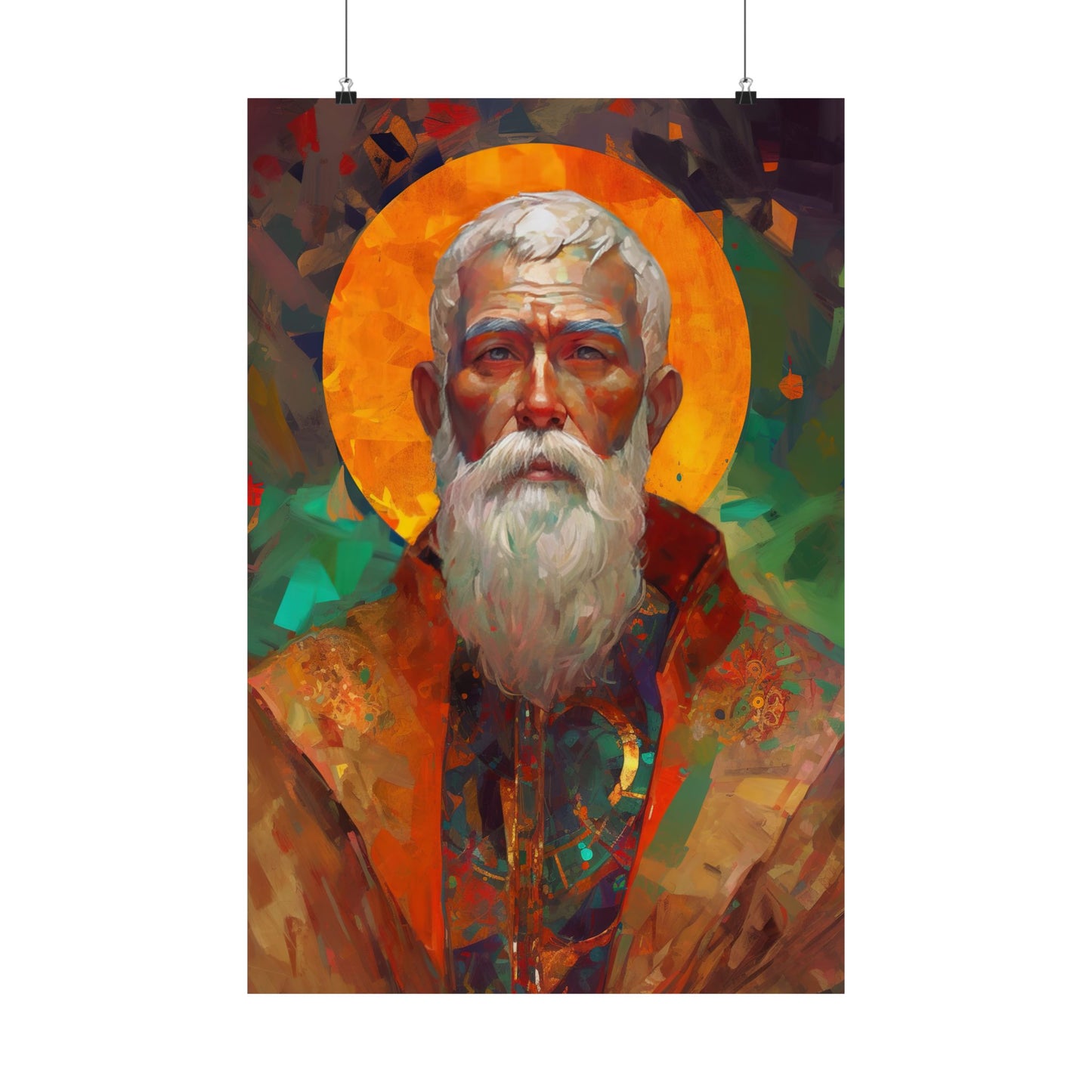 Saint Matthias the Apostle Print - Sanctified Souls Print - Multiple Sizes - Premium Matte Vertical Posters